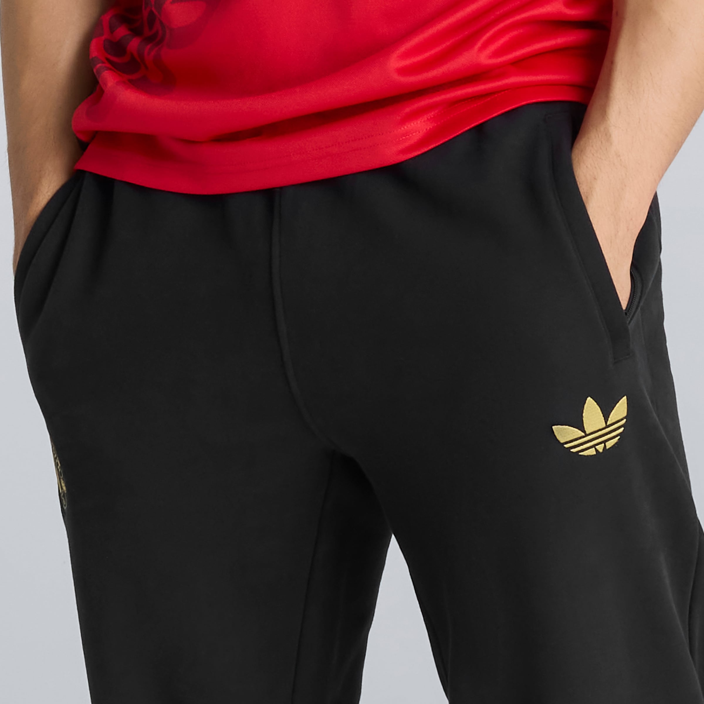 Manchester United Cultural Story Joggers Noir Détail [6-7]