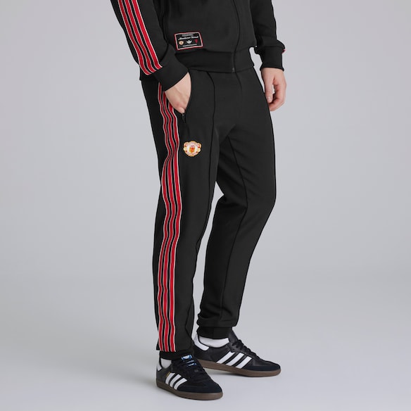 Manchester United x adidas Mens Terrace Icons Track Pants Black Black