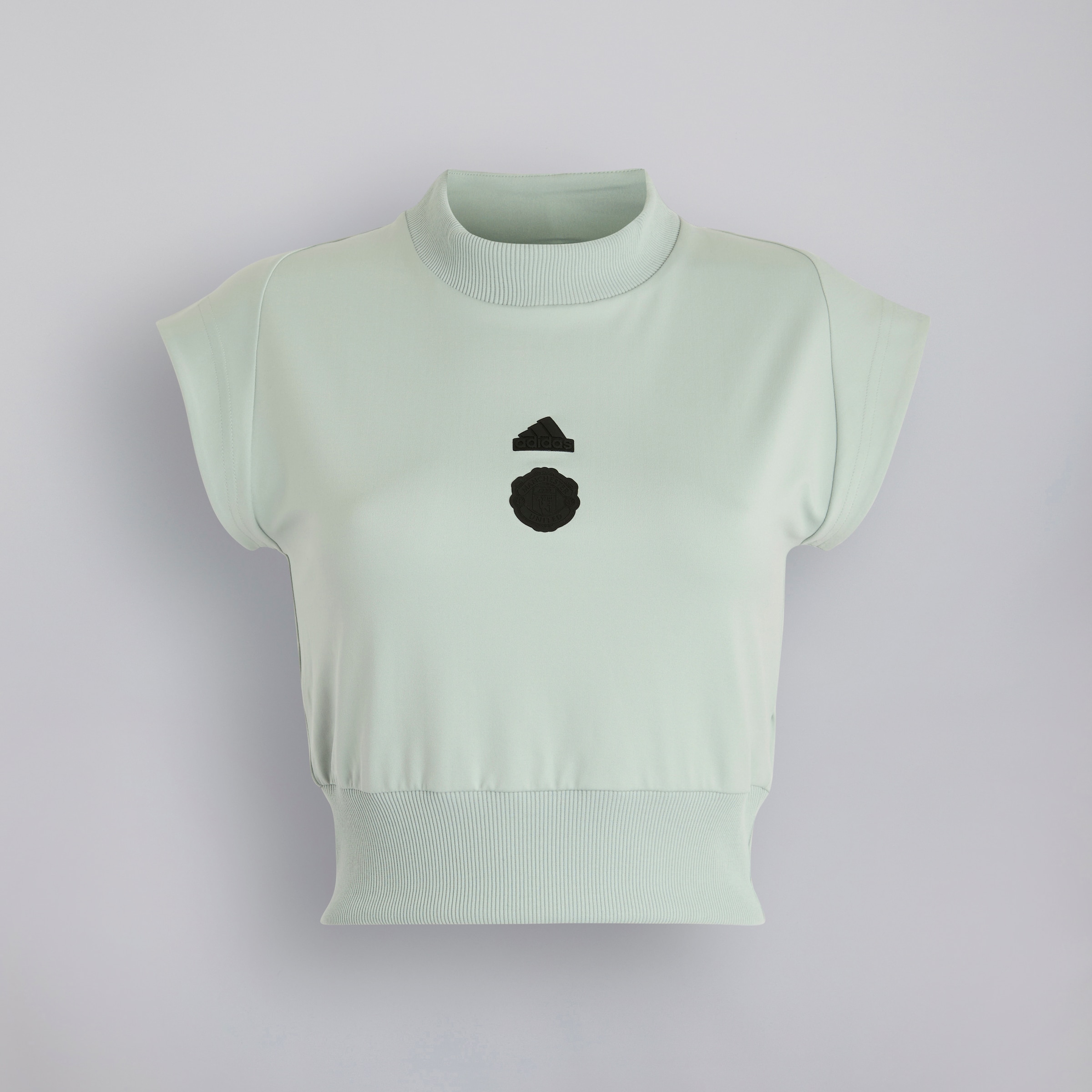 Manchester United x adidas Womens Z.N.E. T-Shirt Grey