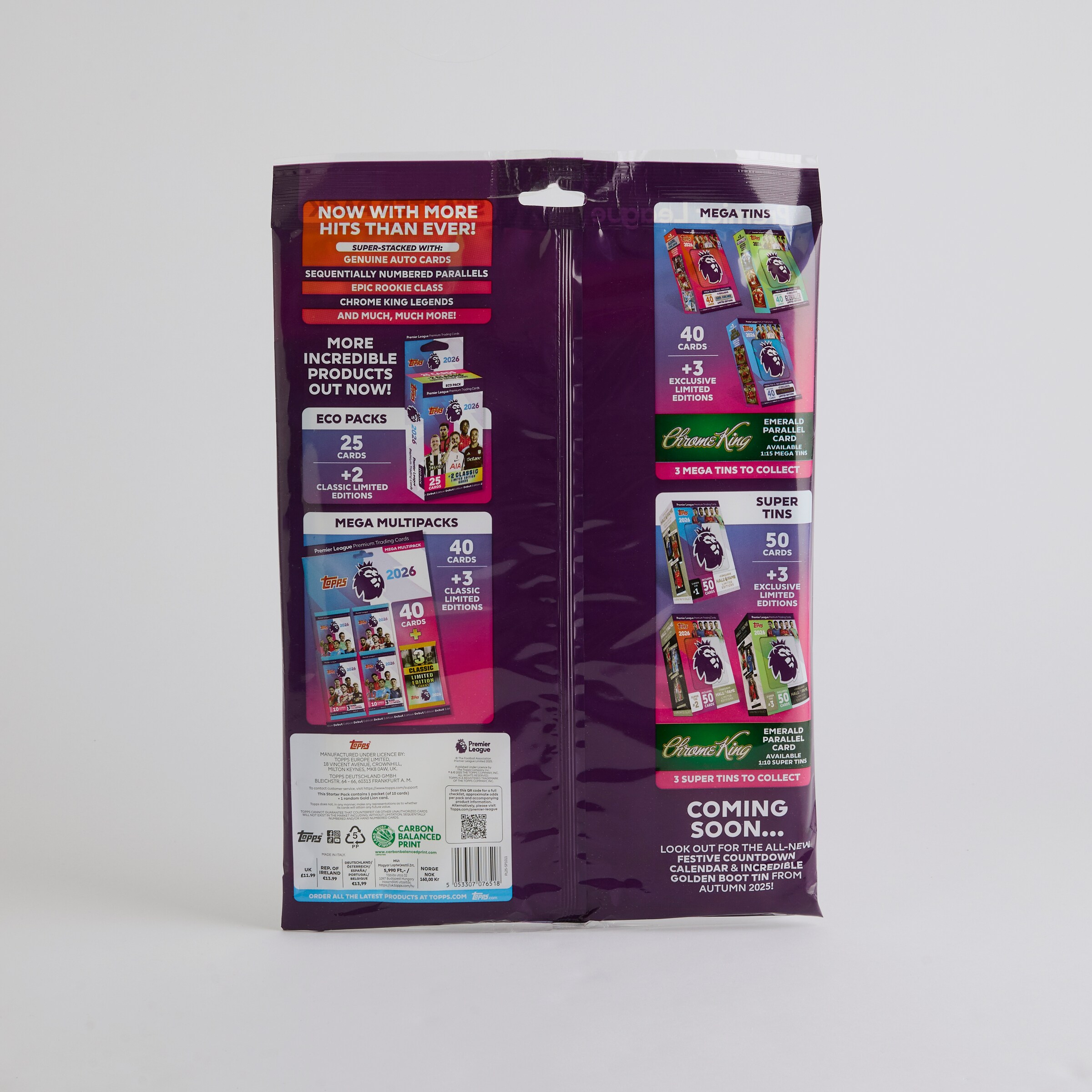 Topps Premier League Collection Trading Cards Starter Pack Multi Detail [2-4]