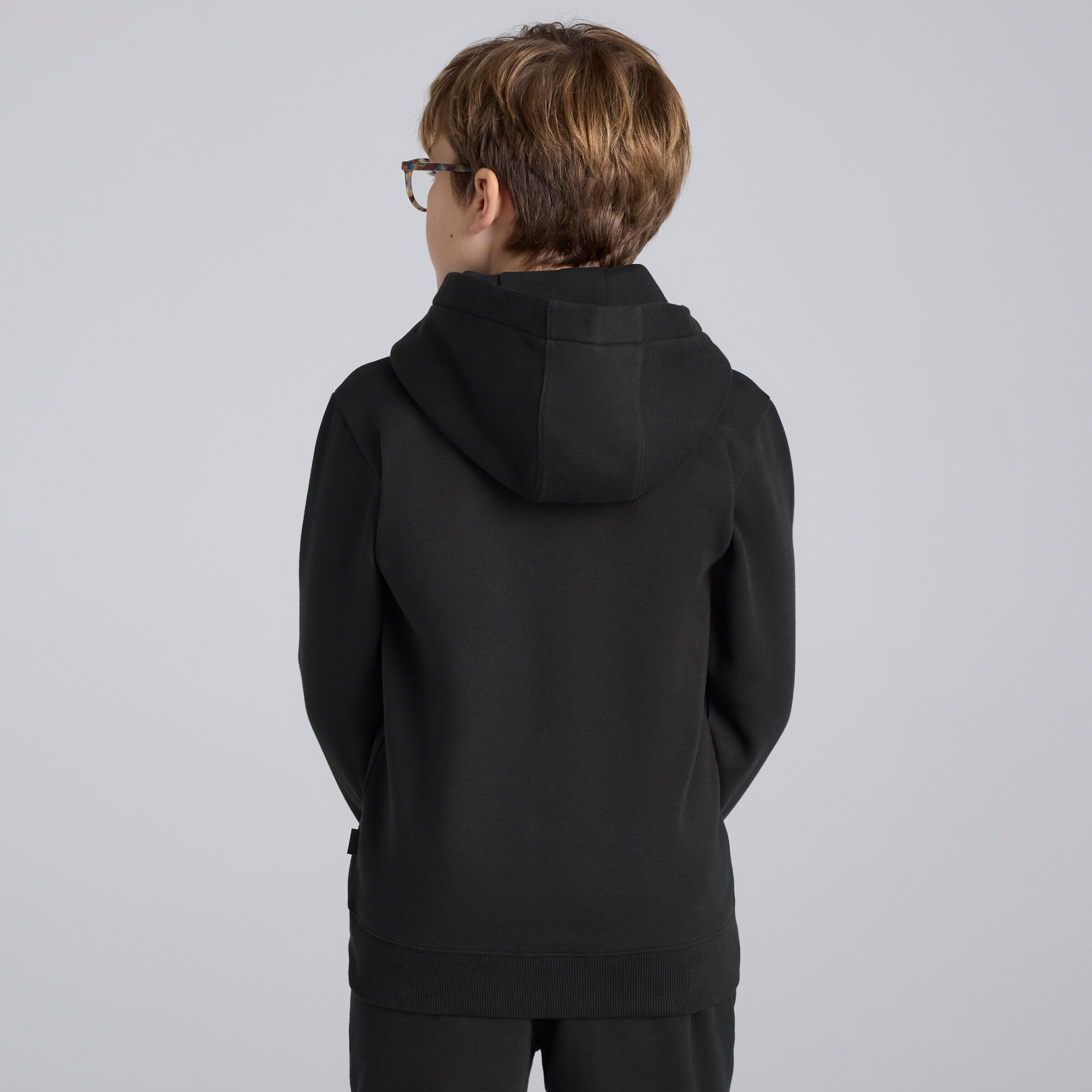 Manchester United Kids 1878 Overhead Hoodie Black Black Detail [2-6]