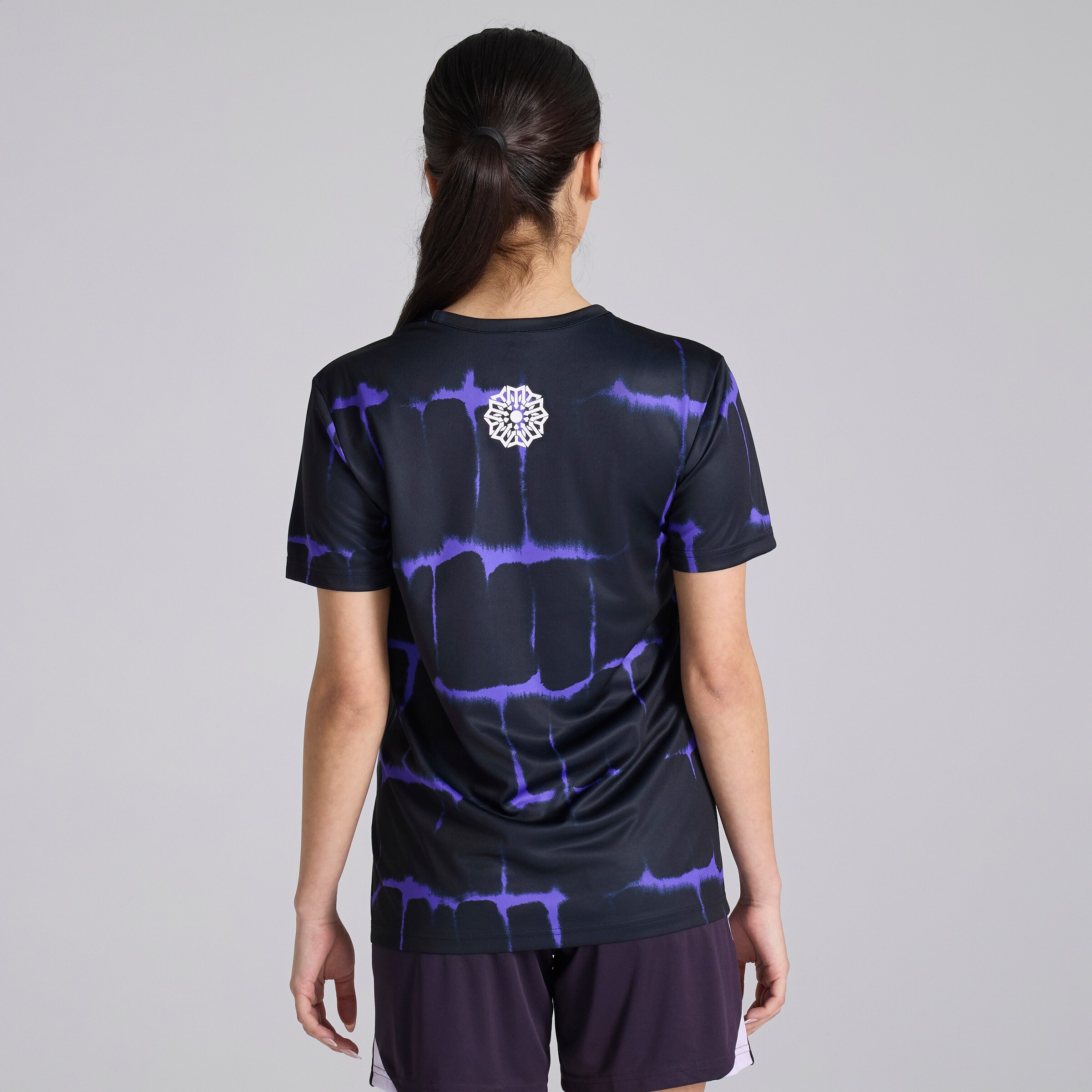 Manchester United Womens Pre Match Jersey Purple Purple Detail [2-5]