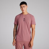 Manchester United x adidas Mens Designed for Training T-Shirt Burgundy