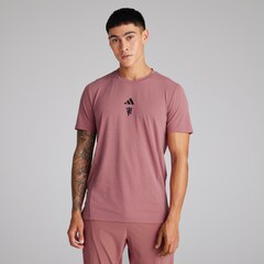Manchester United x adidas Mens Designed for Training T-Shirt Burgundy