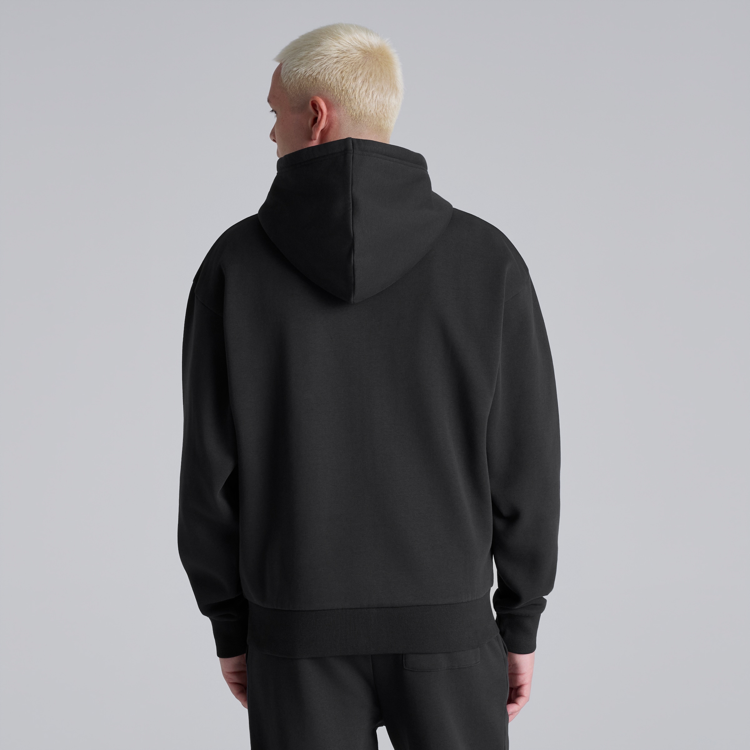 Manchester United Club Colours Full Zip Hoodie Black Noir Détail [2-6]