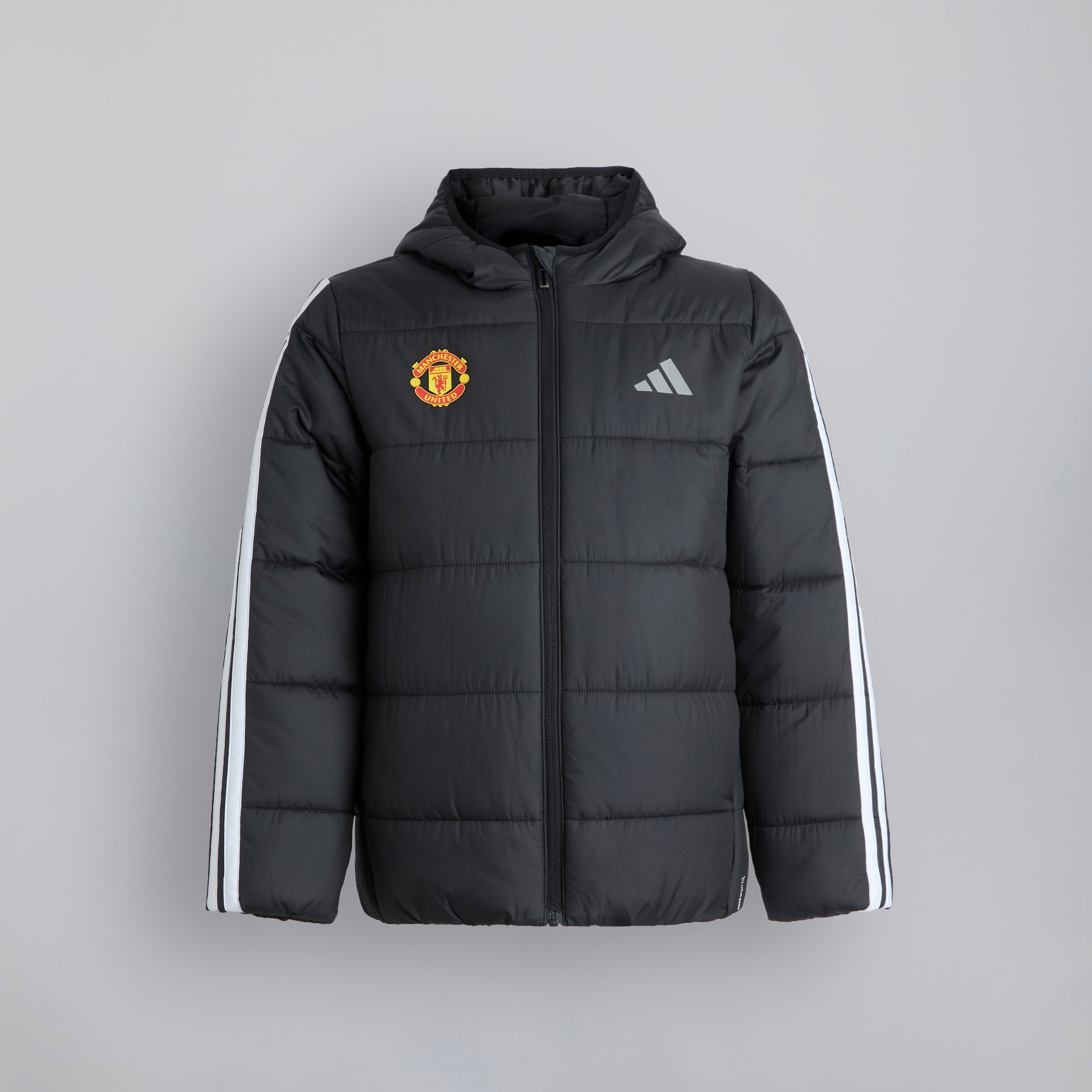 Manchester United x adidas Kids Essentials 3-Stripes Padded Jacket Black Black