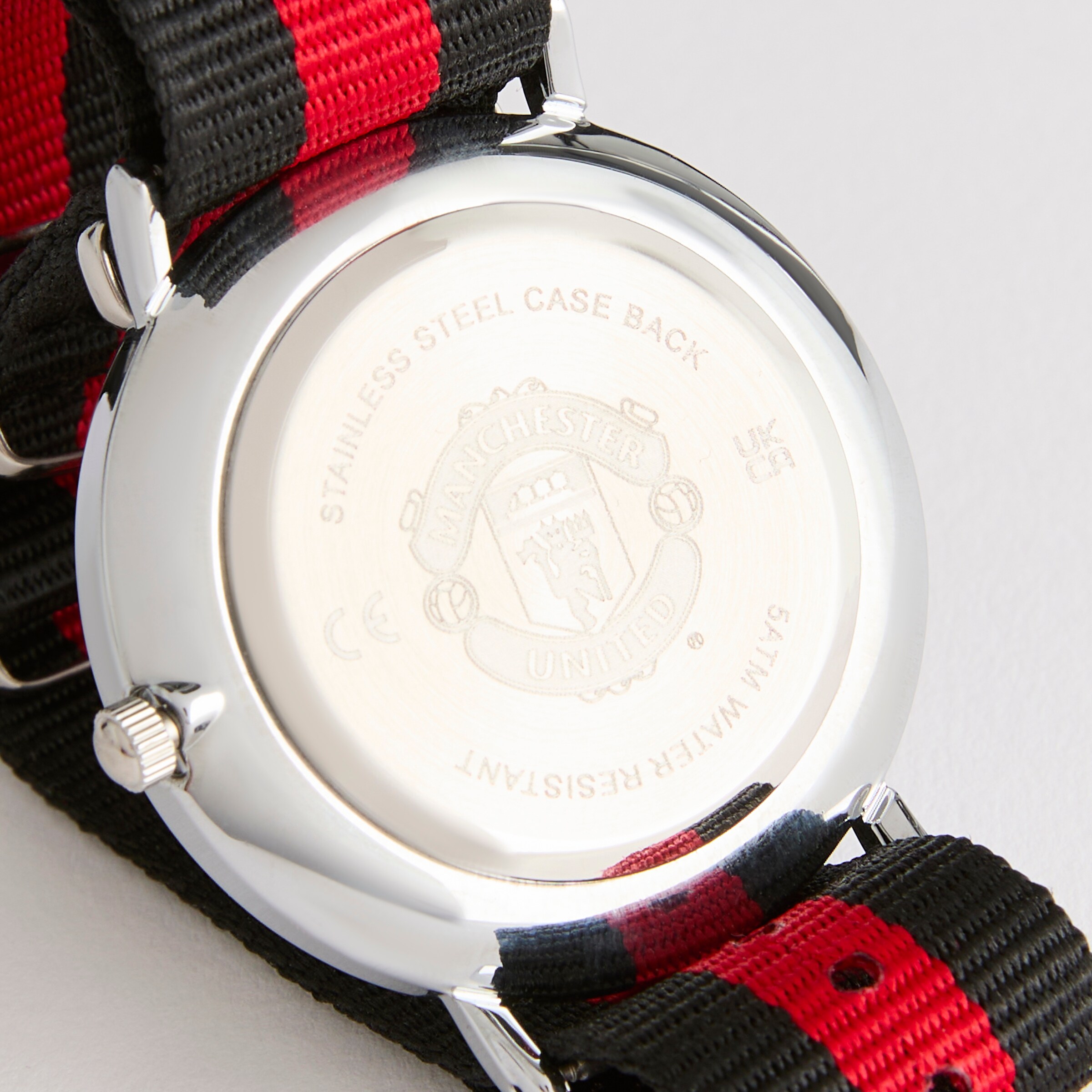 Manchester United Textile Stap Analogue Watch Black Detail [4-4]