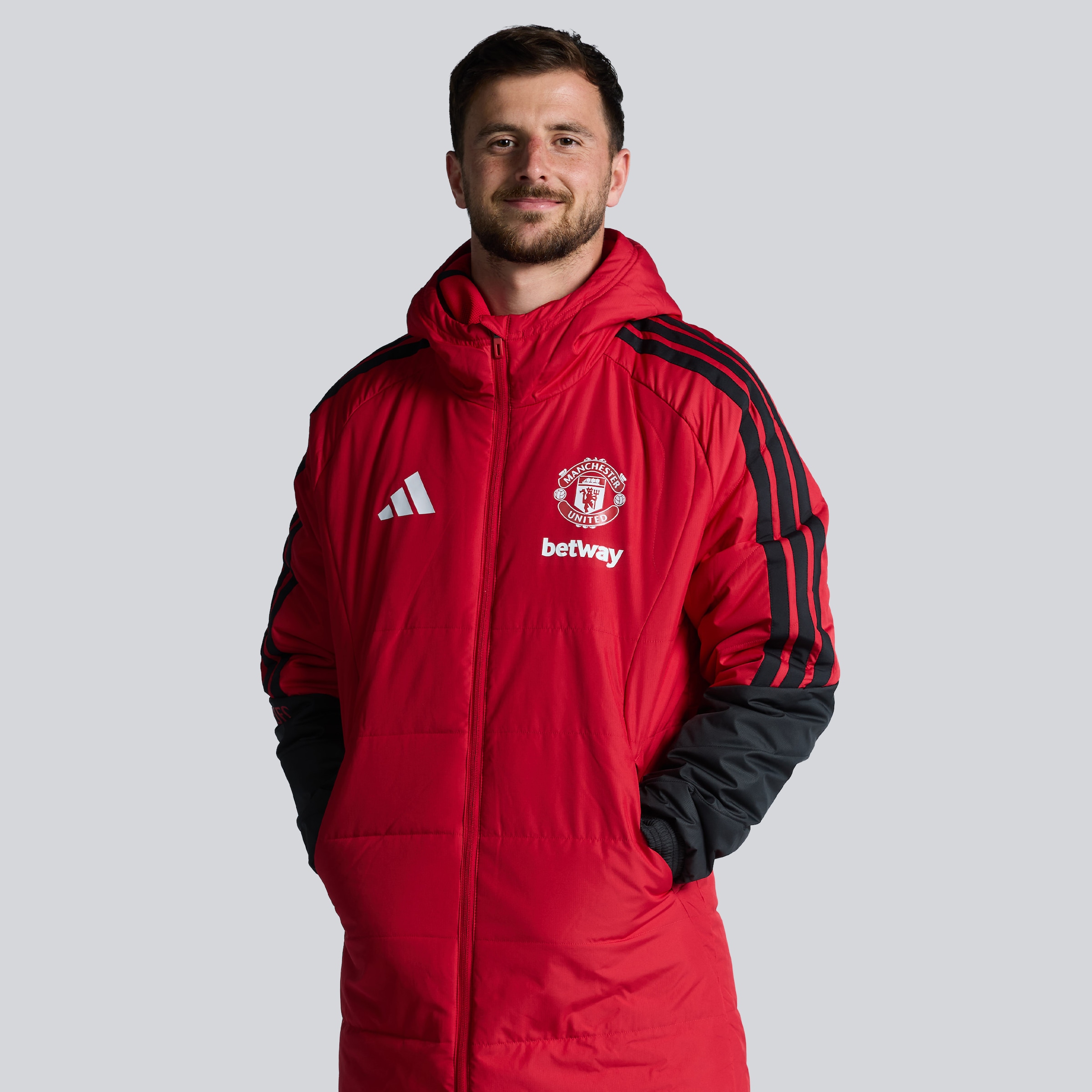 Manchester United 26/27 Training Tiro Authentic Long Coat Red (Sponsored) Red