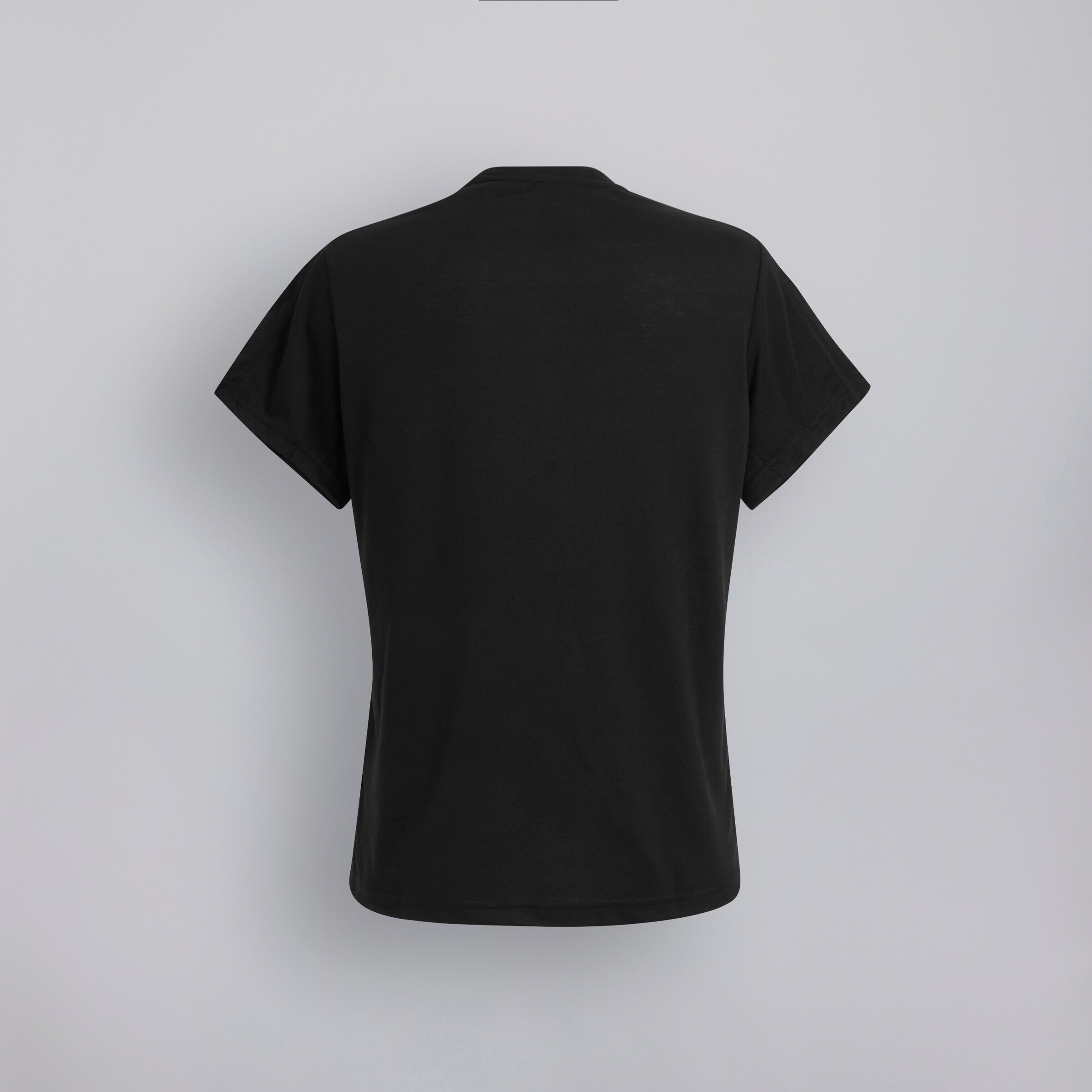 Manchester United x adidas Womens Essentials Training AEROREADY T-shirt Black Noir Détail [6-6]