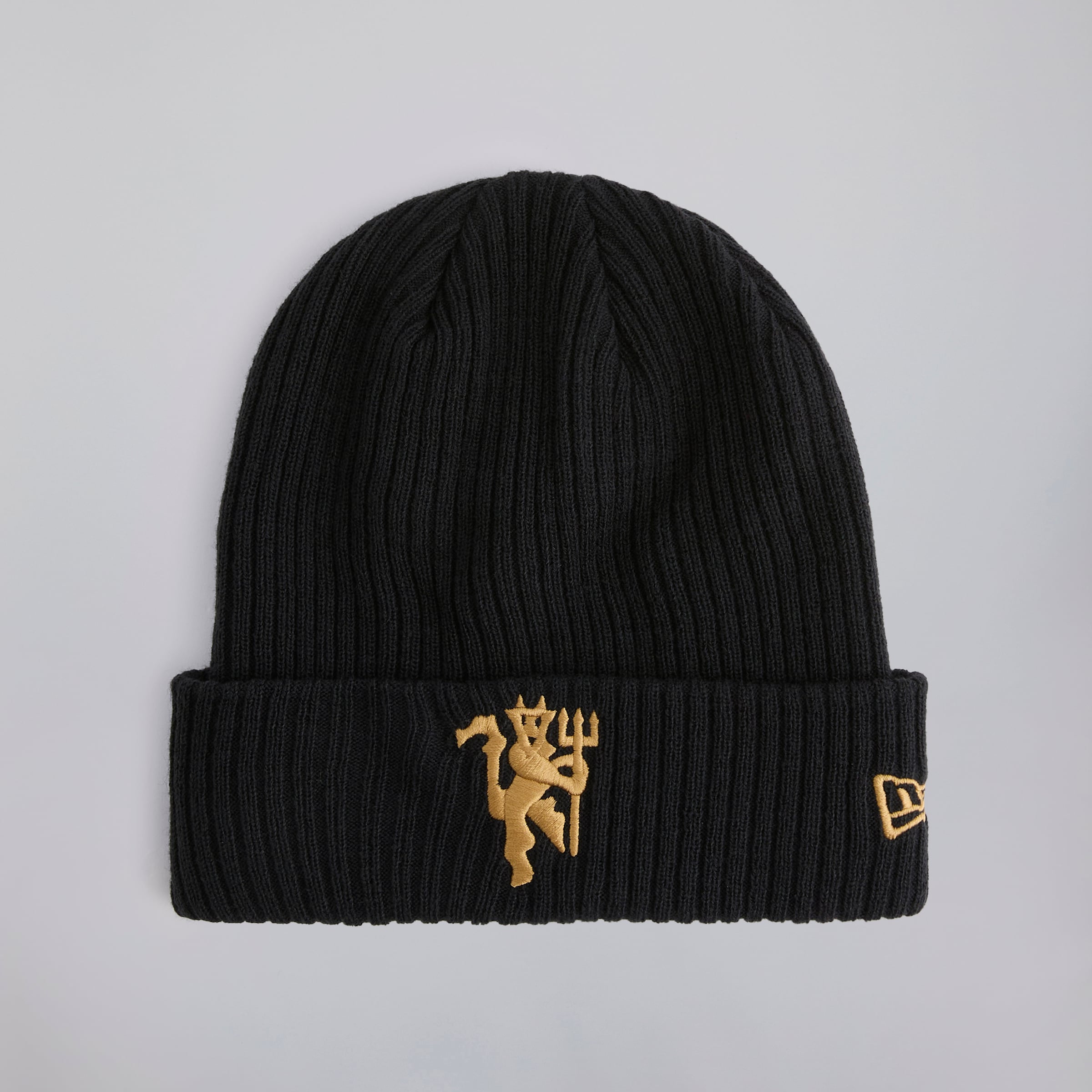 Manchester United x New Era Gold Devil Beanie Navy Navy blue