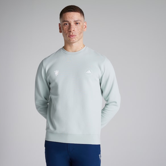 Manchester United x adidas Golf Crewneck Sweatshirt Green Green