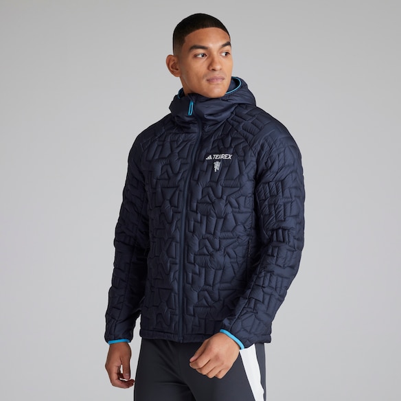 Manchester United x adidas Mens Terrex Xperior PrimaLoft Jacket Navy Navy blue