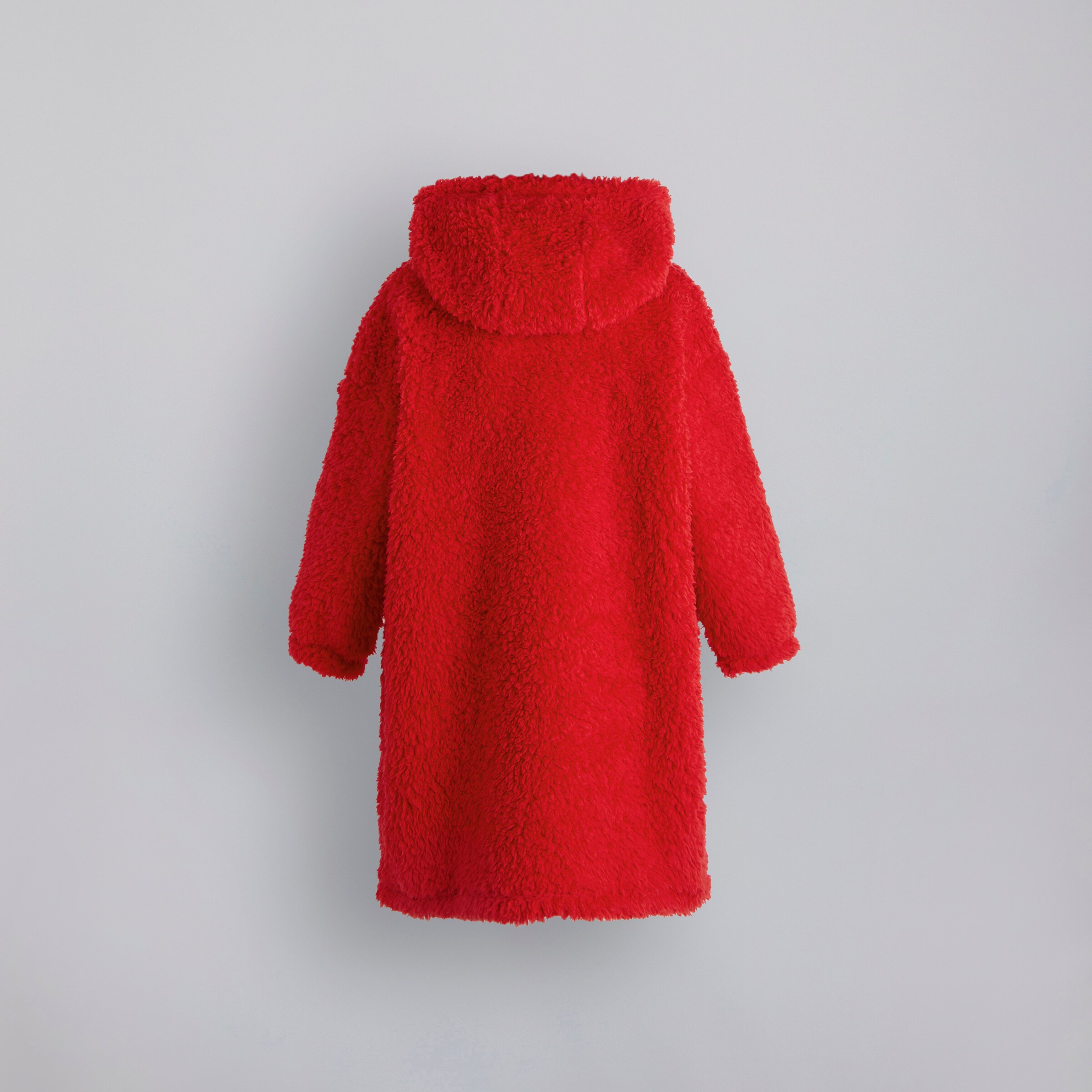 Manchester United Kids Sherpa Hoodie Red Red Detail [2-2]