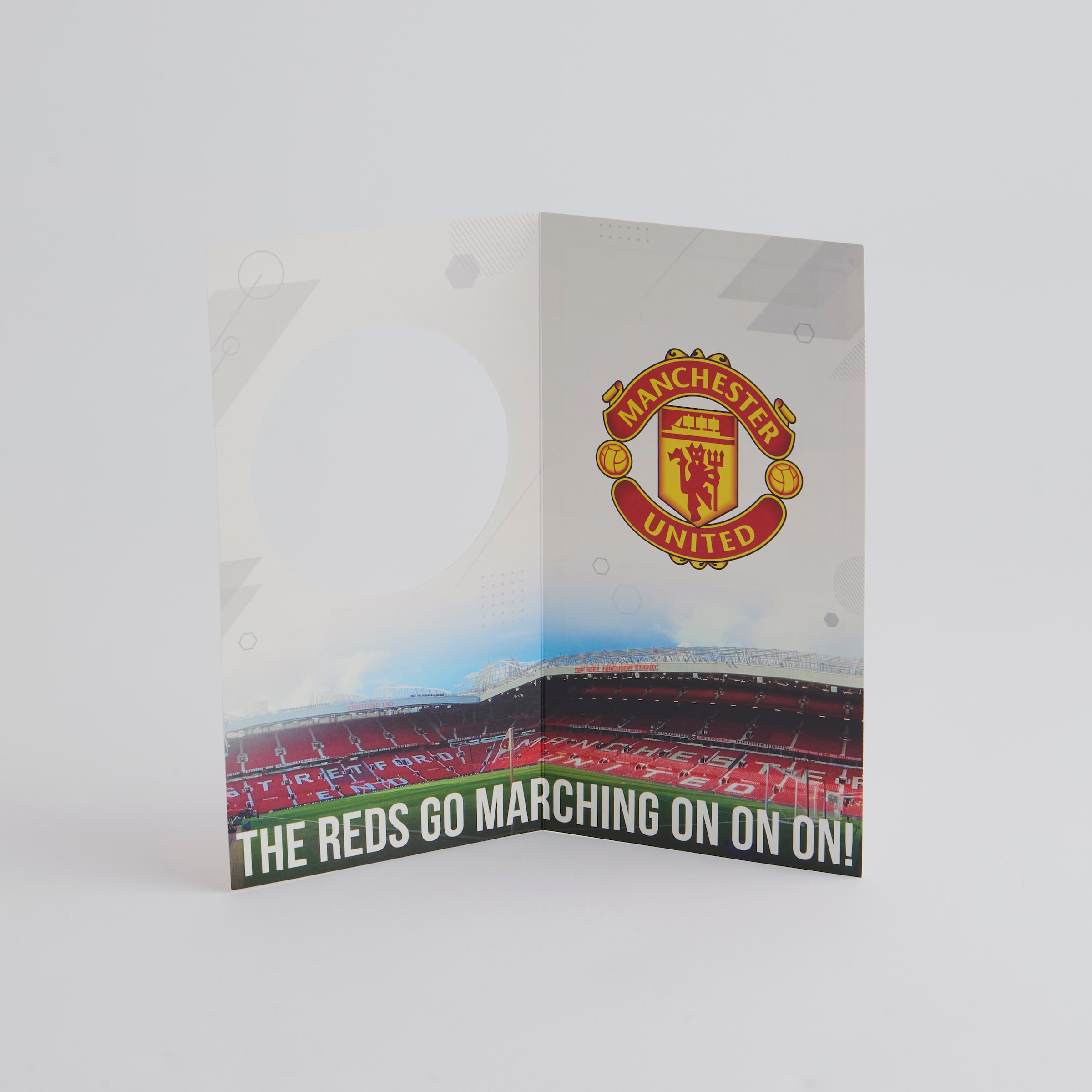 Manchester United Crest Greeting Card Red Red Detail [3-4]