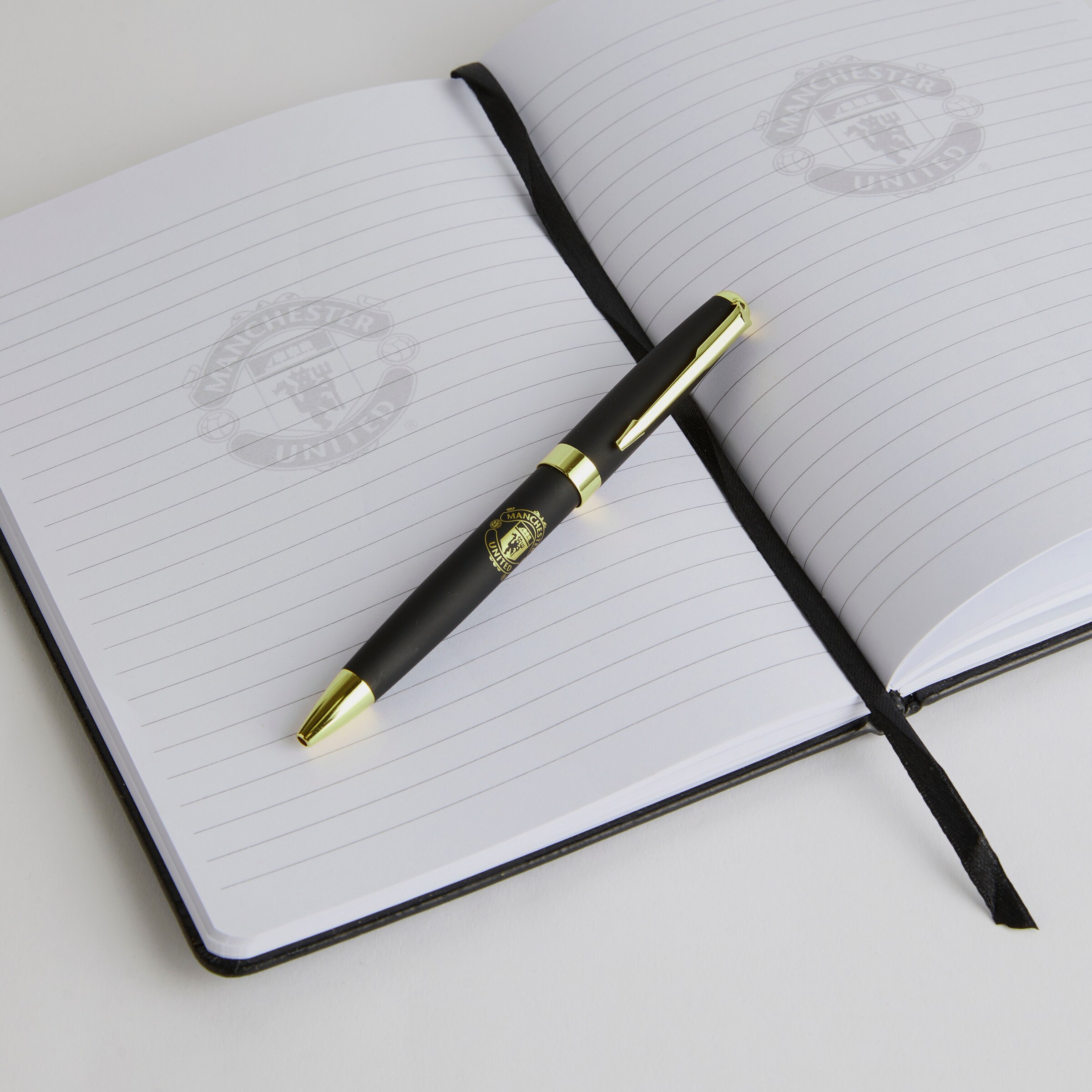 Manchester United Notebook and Pen Gift Box Black Black Detail [4-4]
