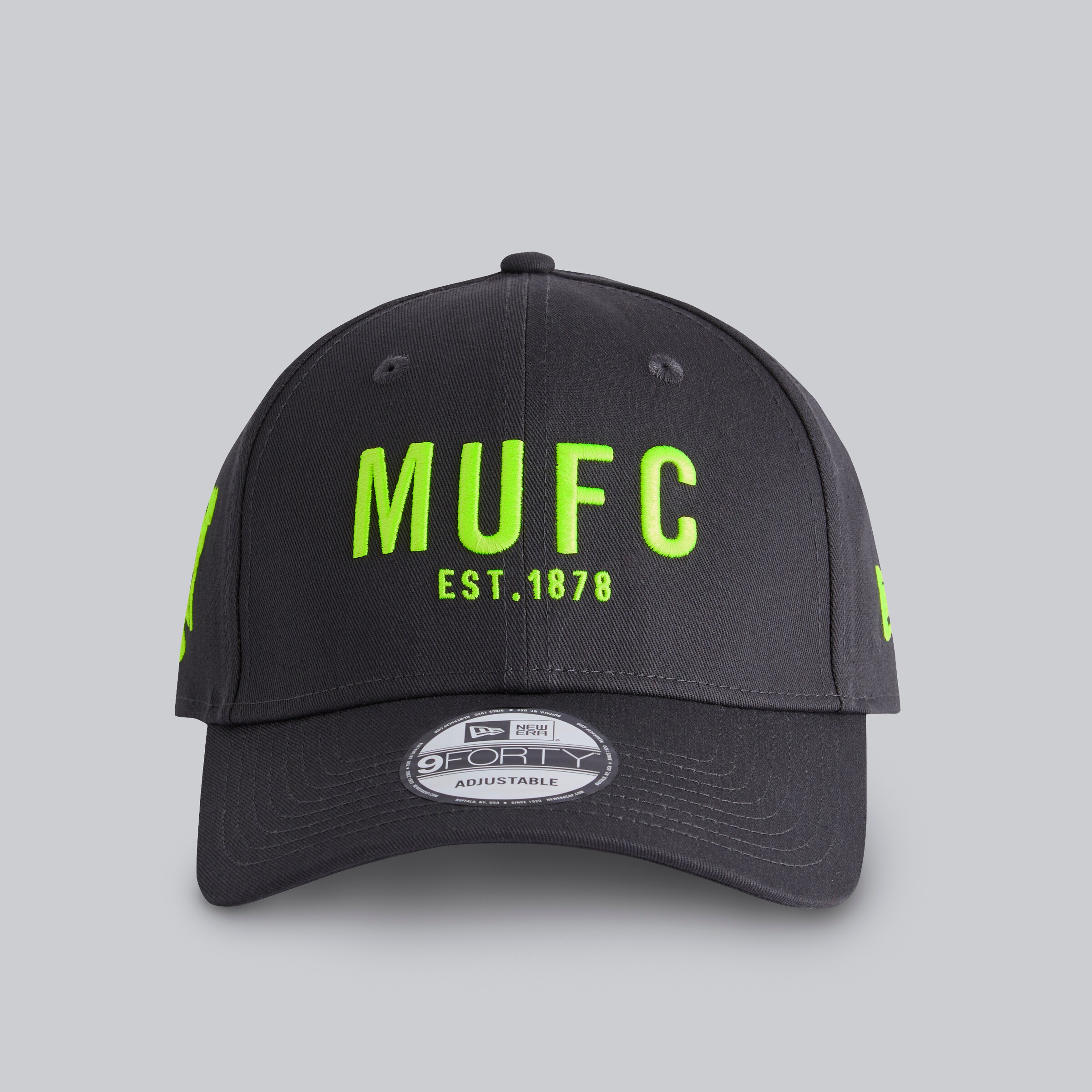 Manchester United x New Era Neon MUFC 9Forty Cap Grey Grey Detail [2-5]