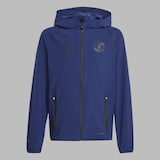 Manchester United Kids Tiro 24 Competition Vis Tech Travel Jacket Blue