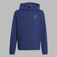 Manchester United Kids Tiro 24 Competition Vis Tech Travel Jacket Blue