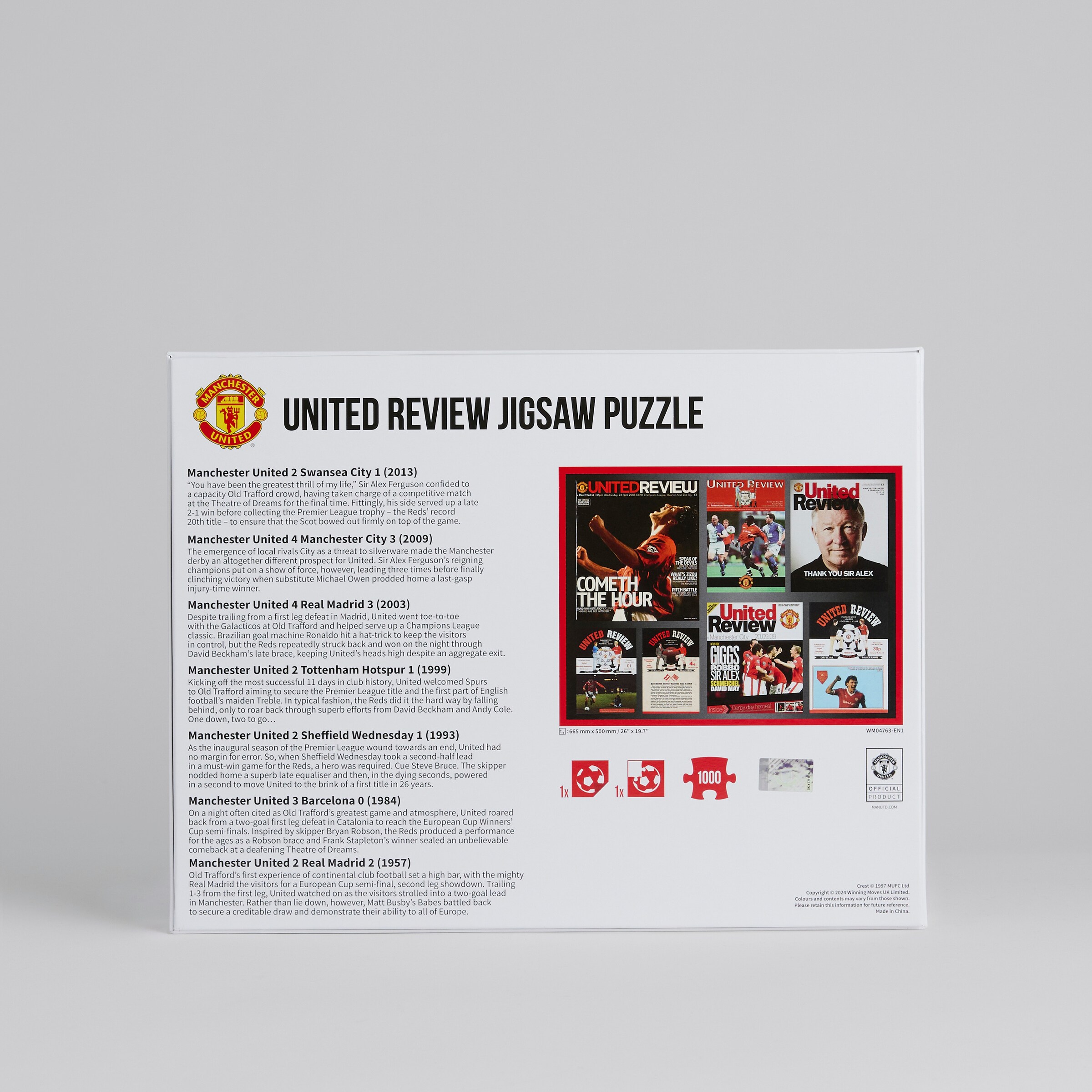 Manchester United United Review Jigsaw Puzzle 1000pc Detail [2-4]