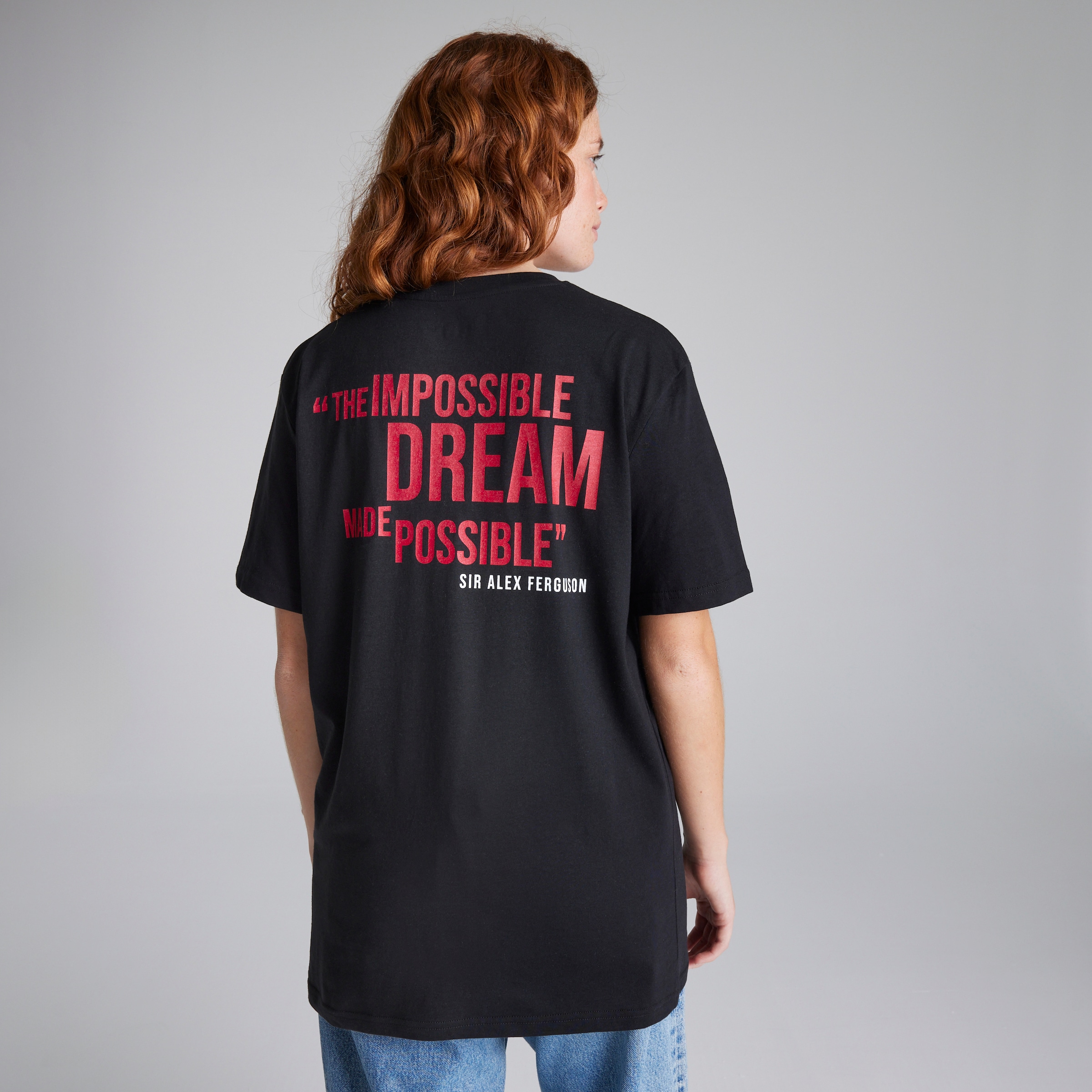 Manchester United The Impossible Dream T-Shirt Black Noir Détail [6-8]