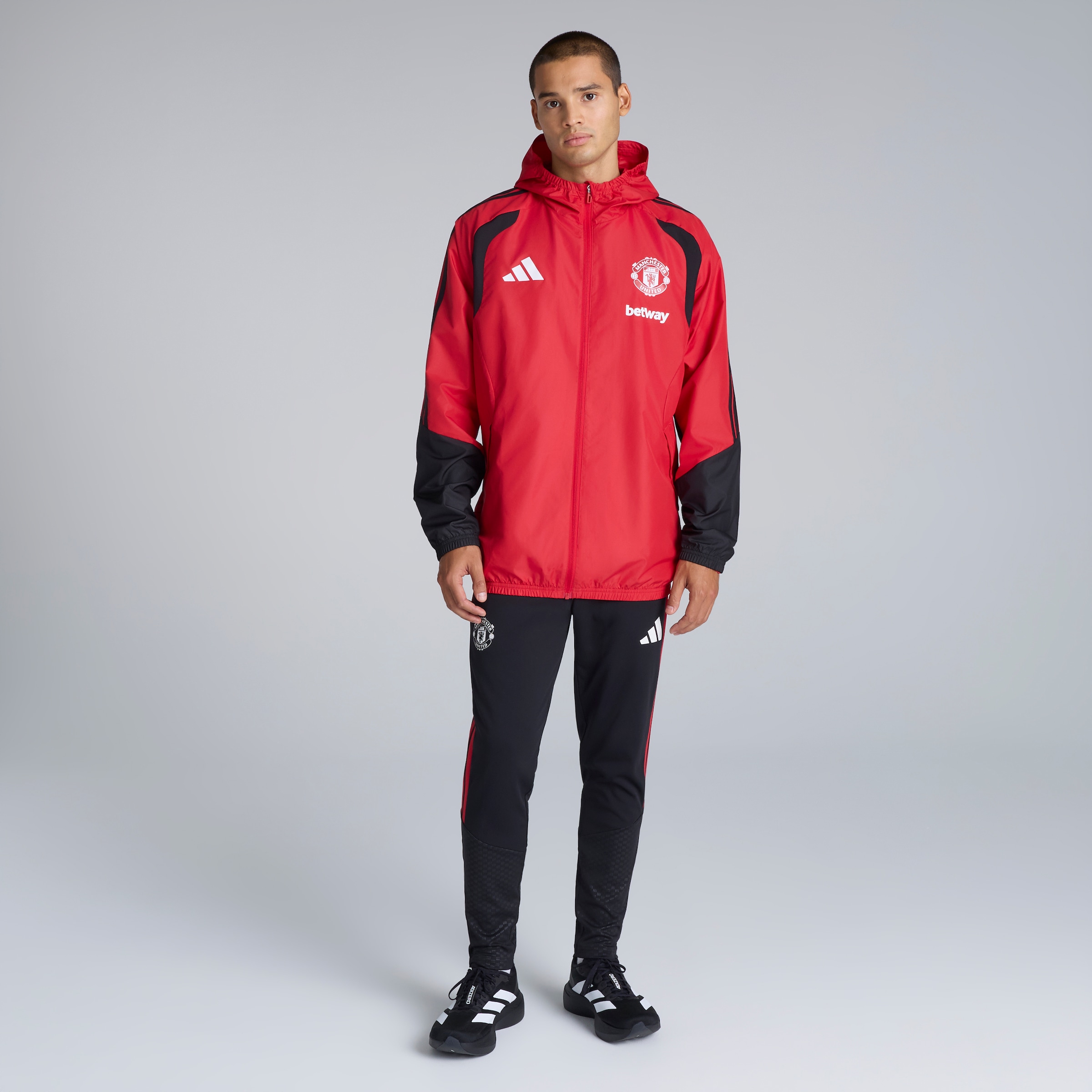 Manchester United 26/27 Training Tiro All Weather Jacket Red (Sponsored) Red Detail [3-6]