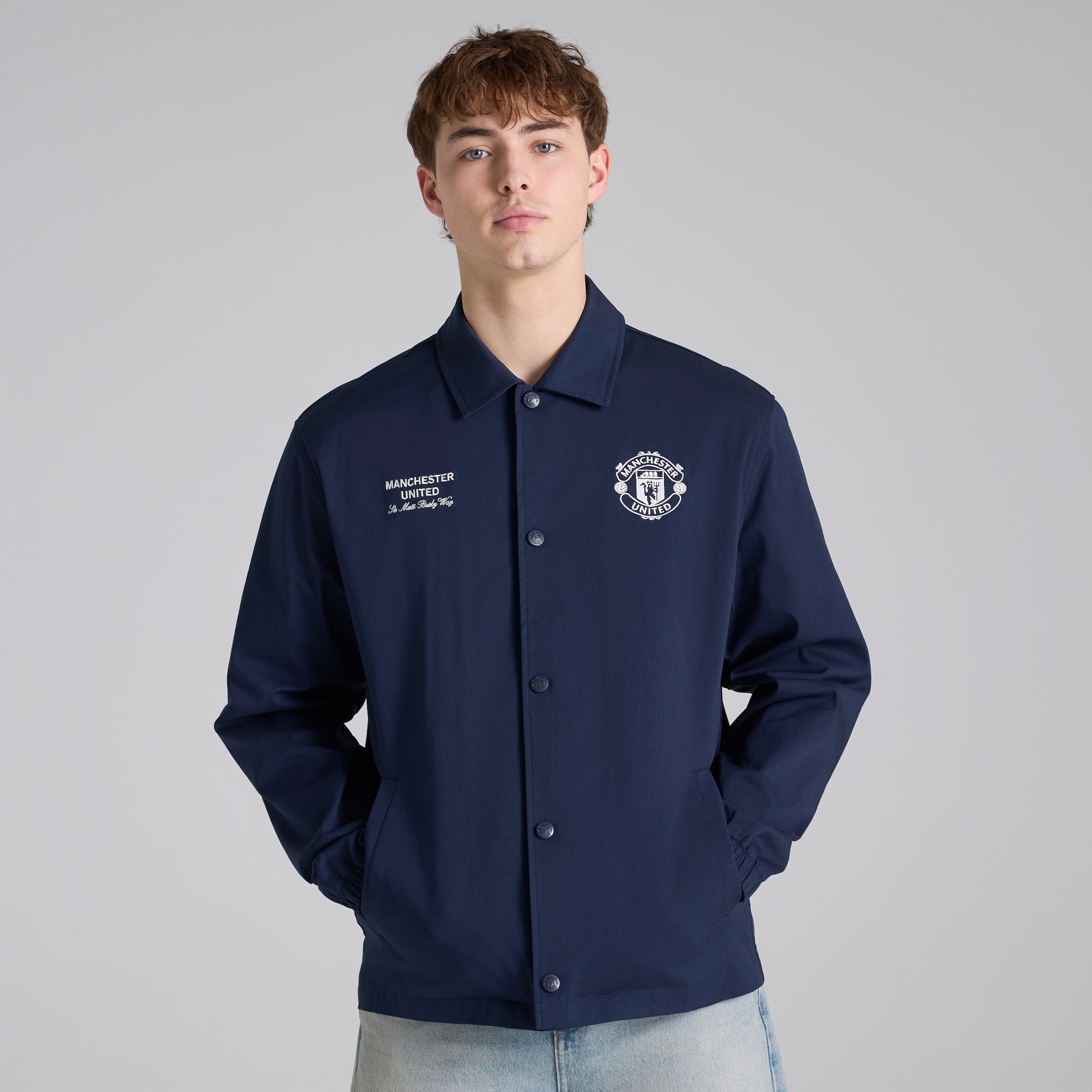 Manchester United Theatre of Dreams Parka Navy Navy blue