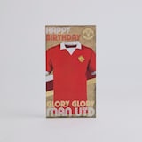Manchester United Retro Shirt Greeting Card Red