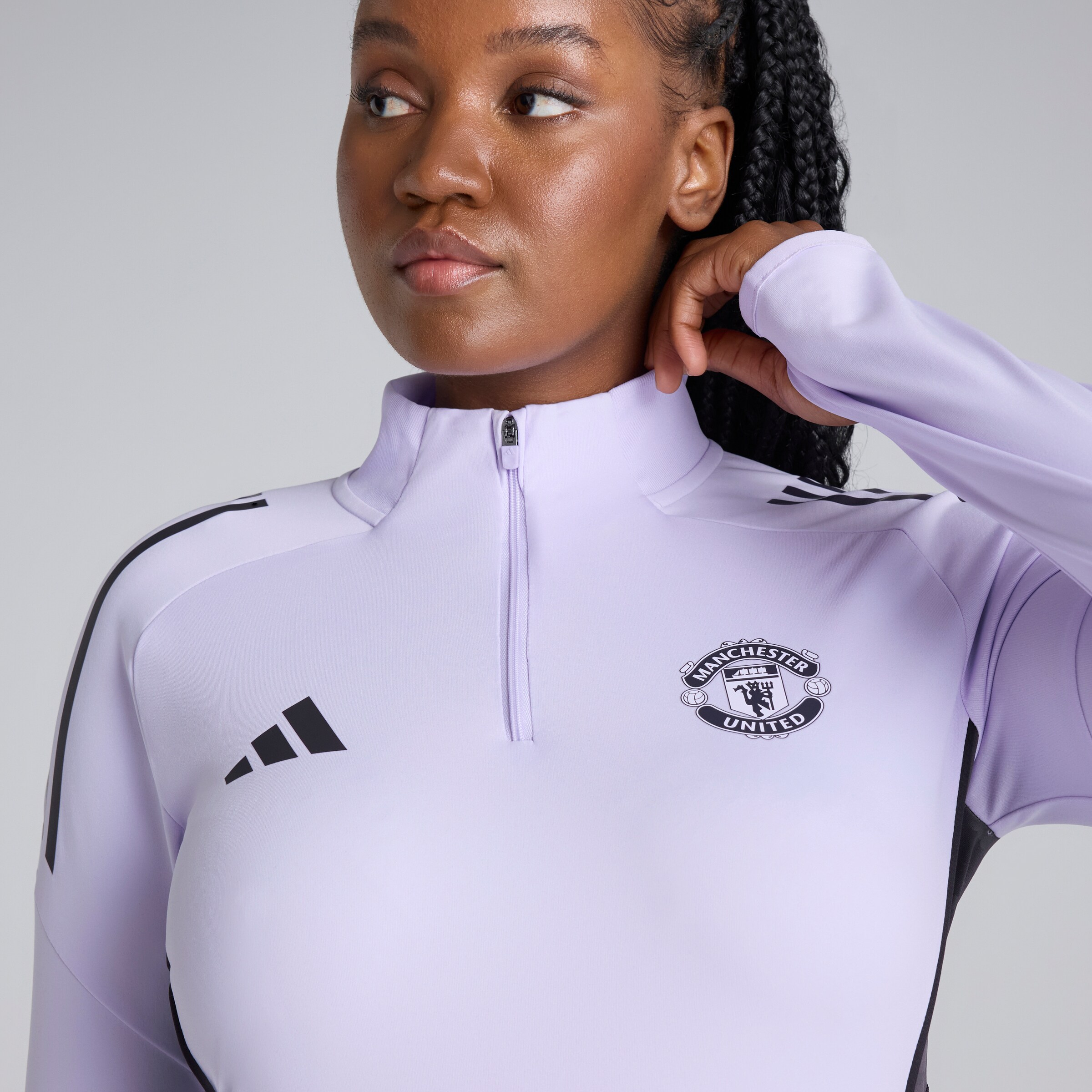 Manchester United Tiro 25 Competition Training Top Purple Detail [5-5]