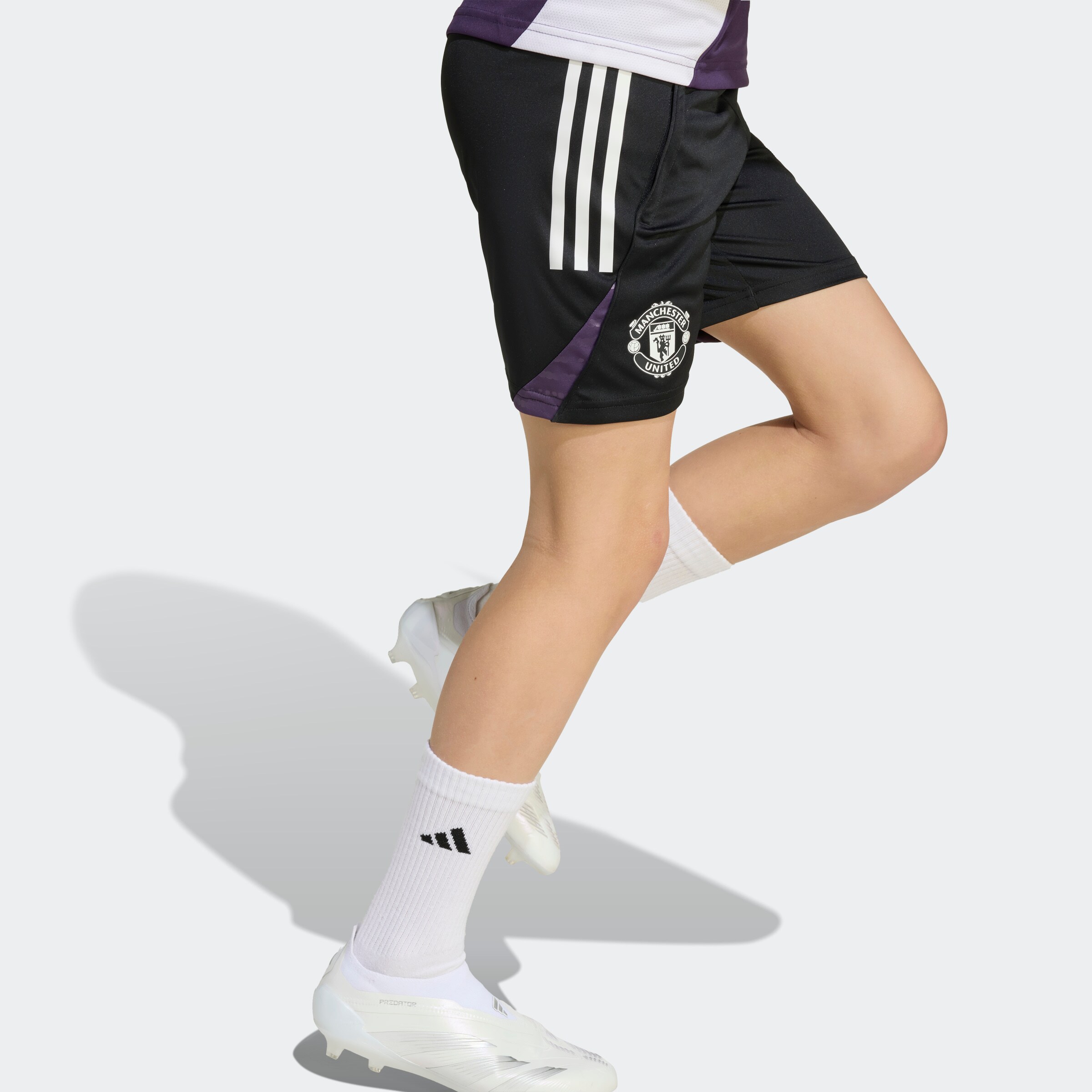 Manchester United Tiro 25 Competition Training Shorts Kids Noir Détail [4-9]