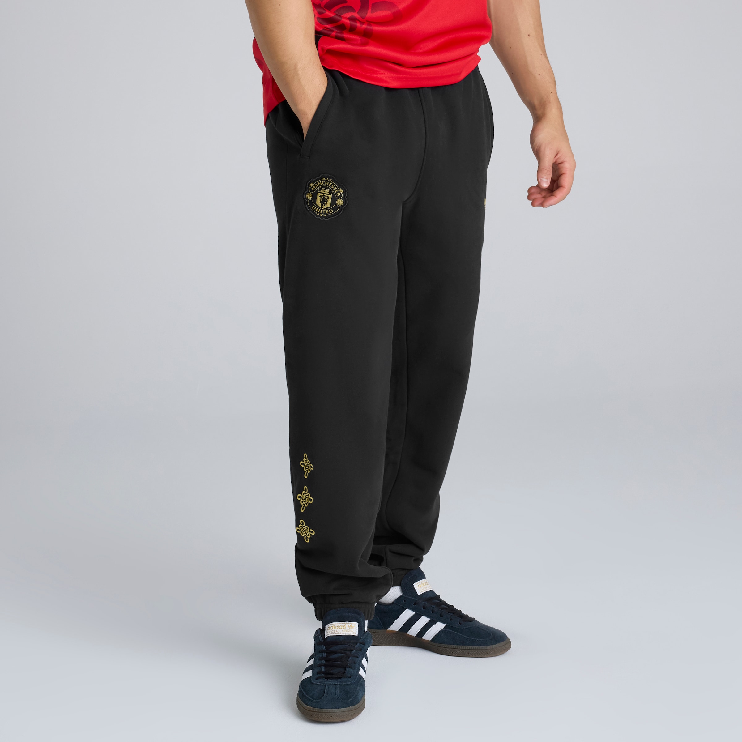 Manchester United Cultural Story Joggers Noir Détail [1-7]
