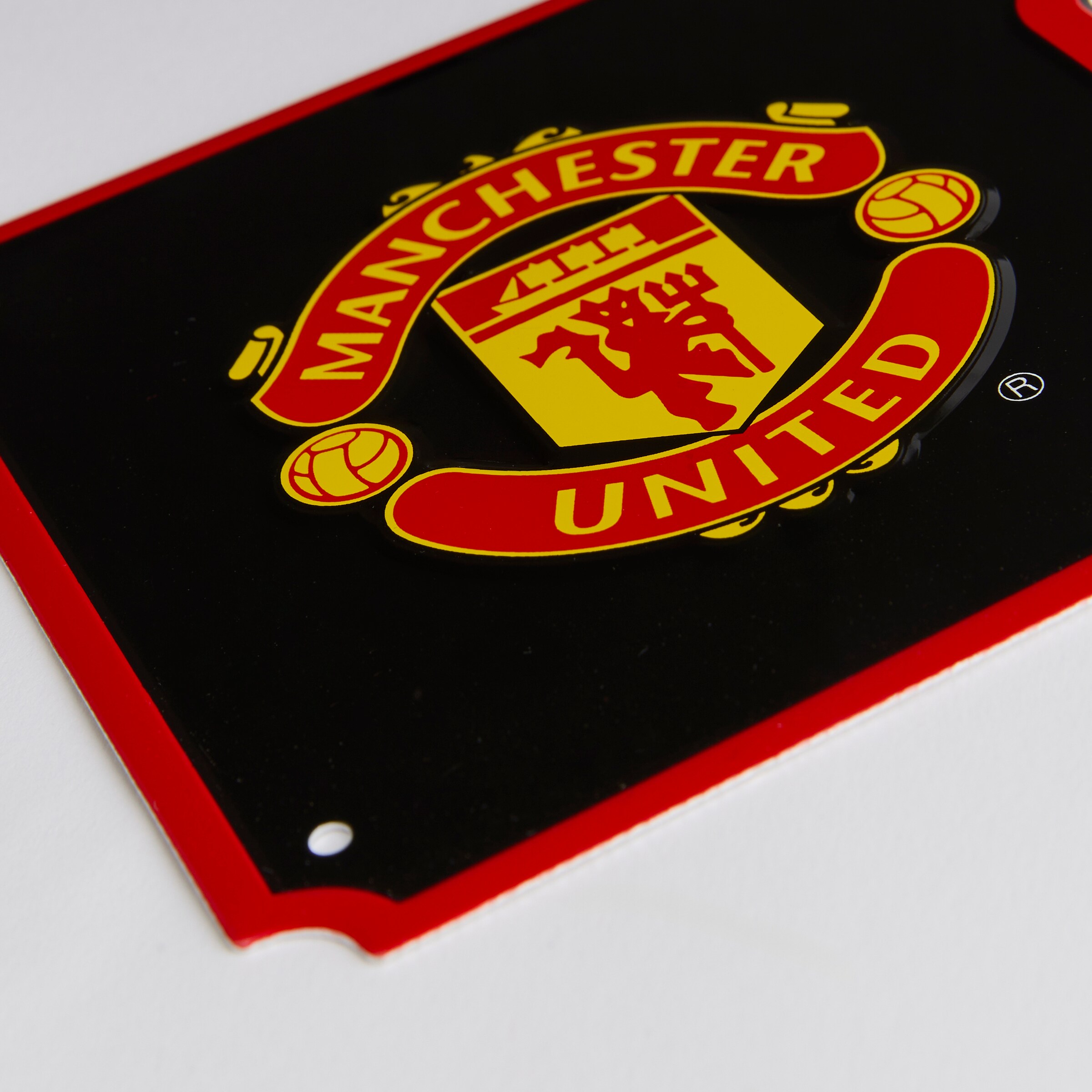 Manchester United 复古街标 黑色 黑色 细节 [4-4]