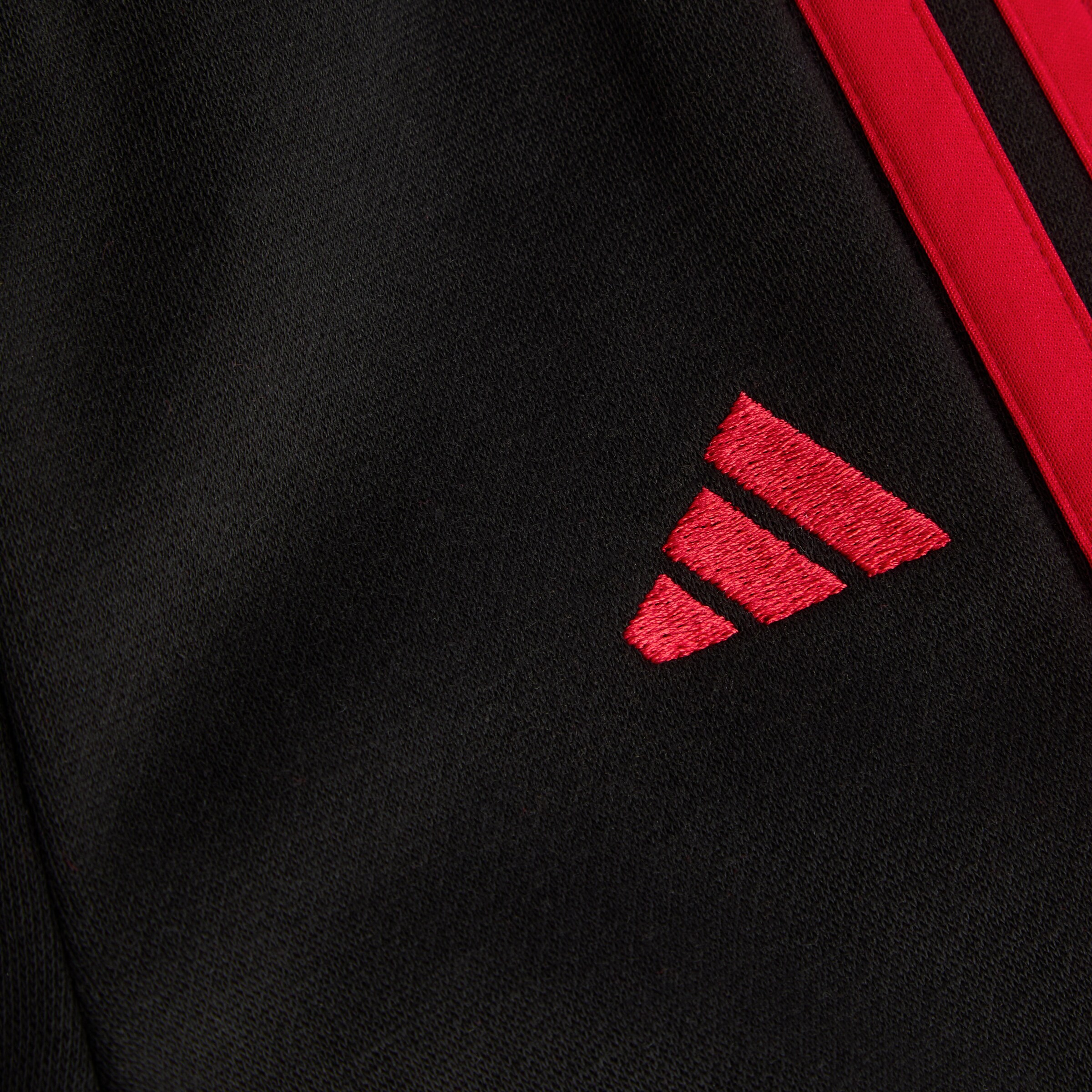 Manchester United x adidas Infant Essentials Hooded Jogger Set Red Red Detail [4-4]