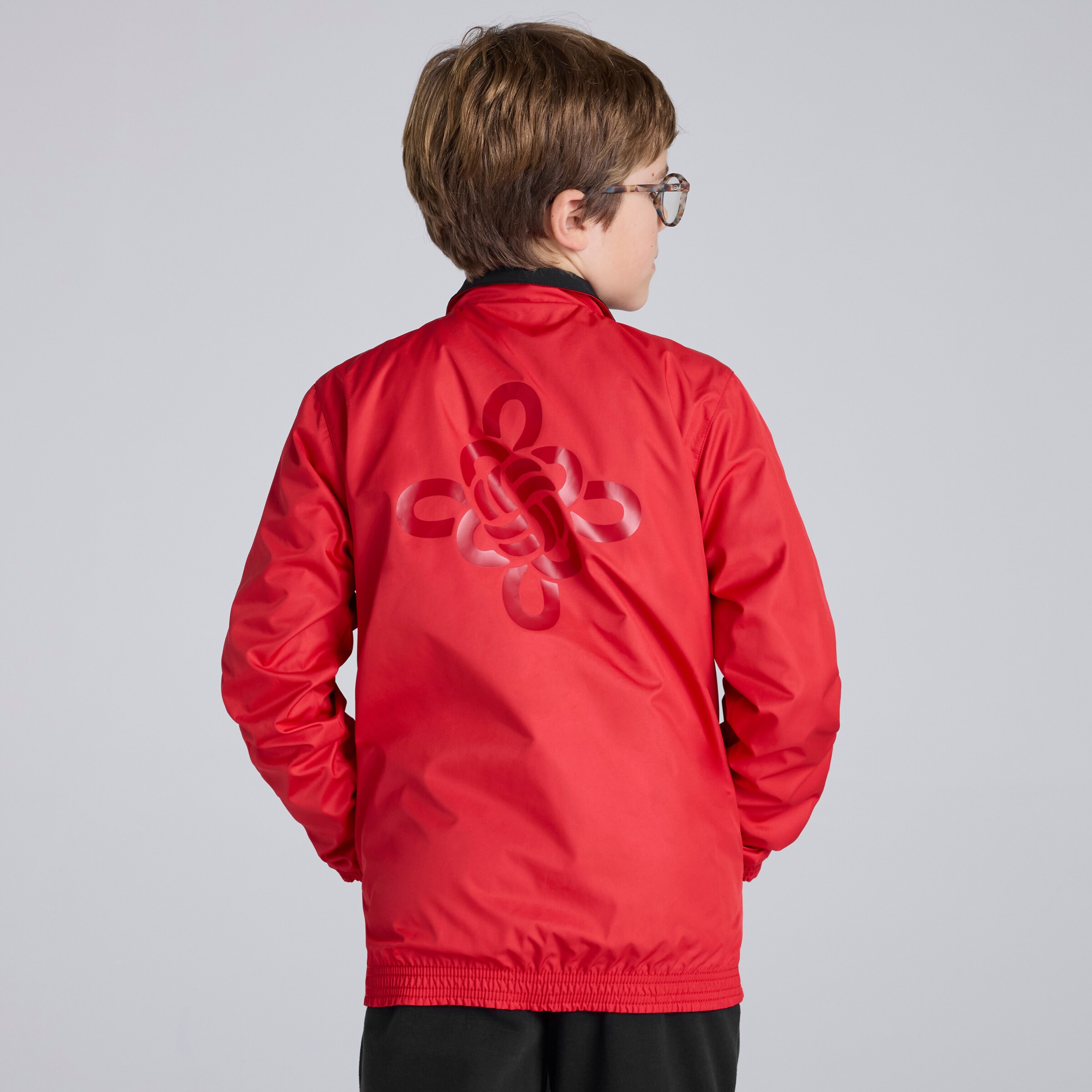 Manchester United Cultural Story Reversible Jacket Kids 검정색 세부 사항 [7-8]