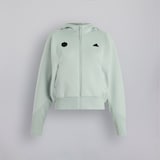 Manchester United x adidas Womens Z.N.E. Full-Zip Hoodie Grey