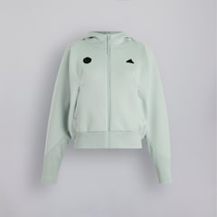 Manchester United x adidas Womens Z.N.E. Full-Zip Hoodie Grey