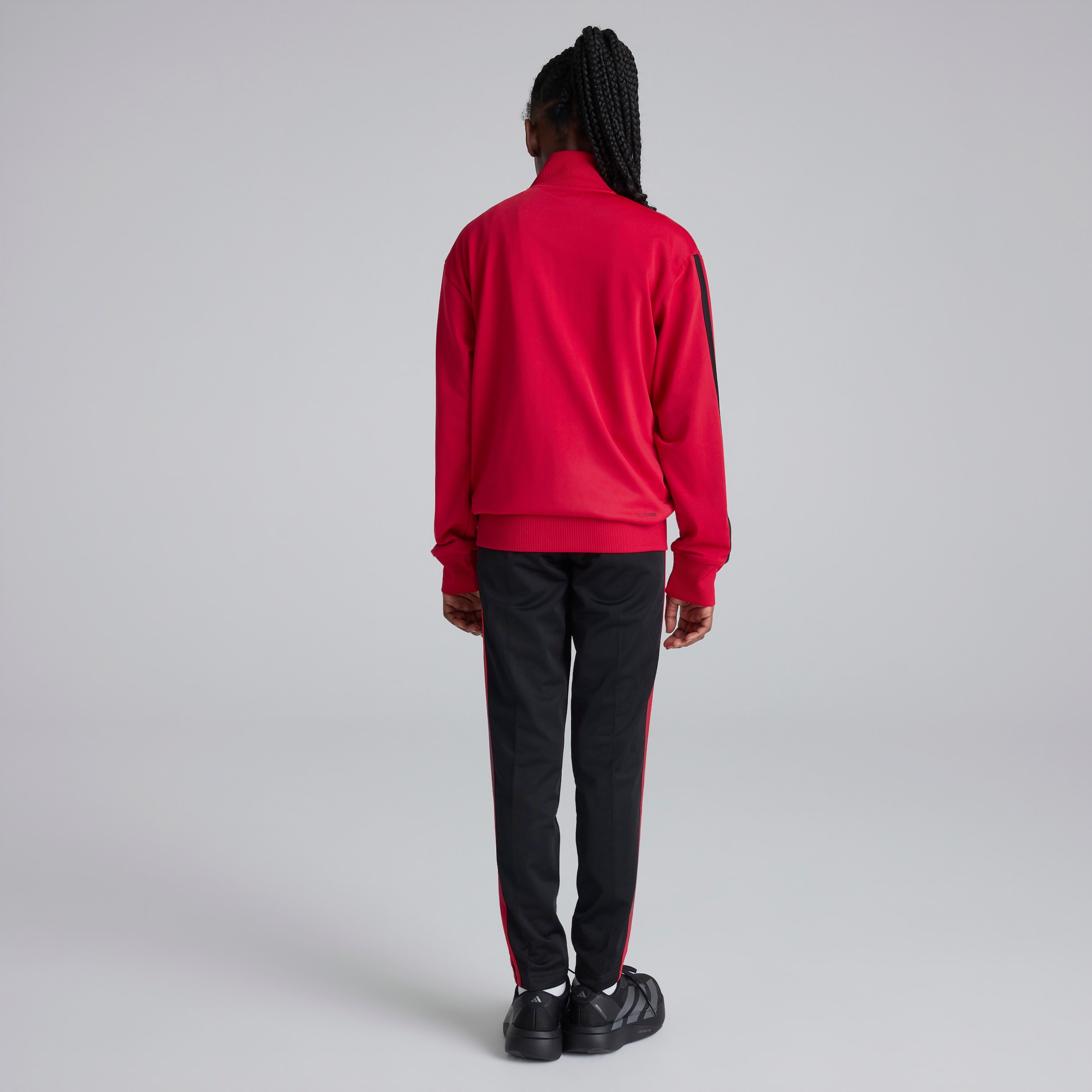 Manchester United x adidas Kids DNA Tracksuit Red Red Detail [2-6]