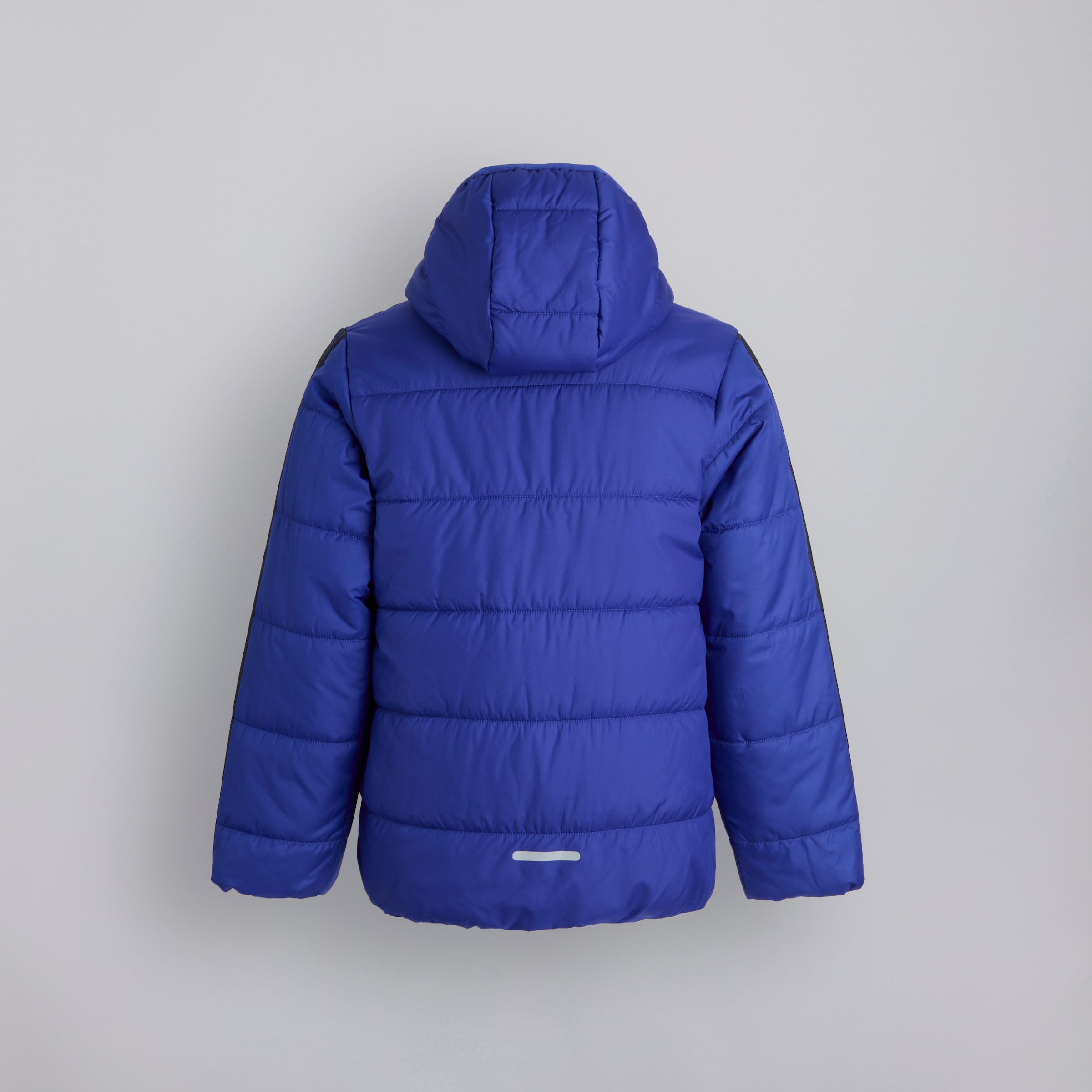 Manchester United x adidas Kids Essentials 3-Stripes Padded Jacket Blue Blue Detail [2-2]