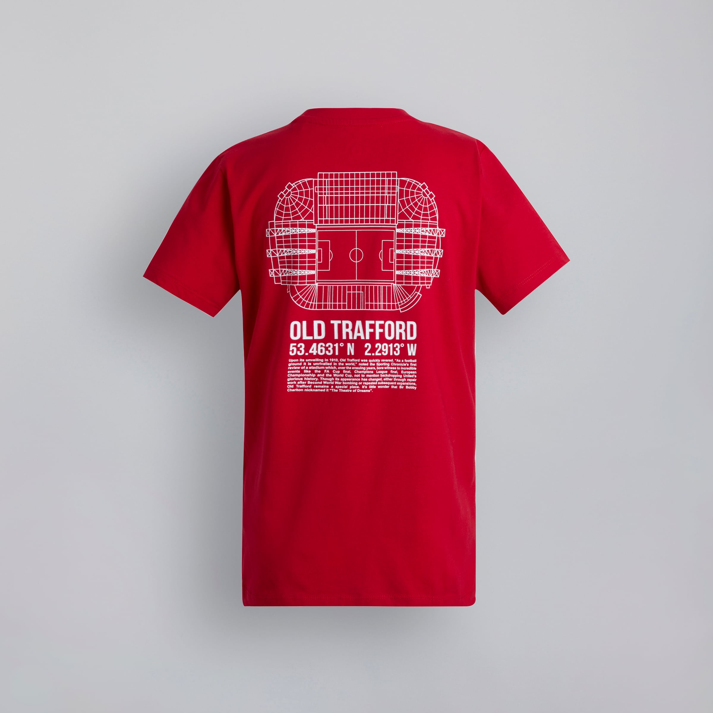 Manchester United Kids Old Trafford Coordinates T-Shirt Red Red