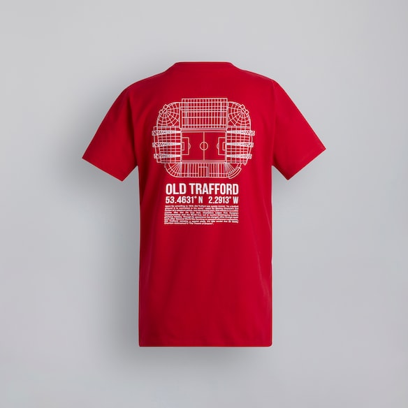 Manchester United Kids Old Trafford Coordinates T-Shirt Red Red