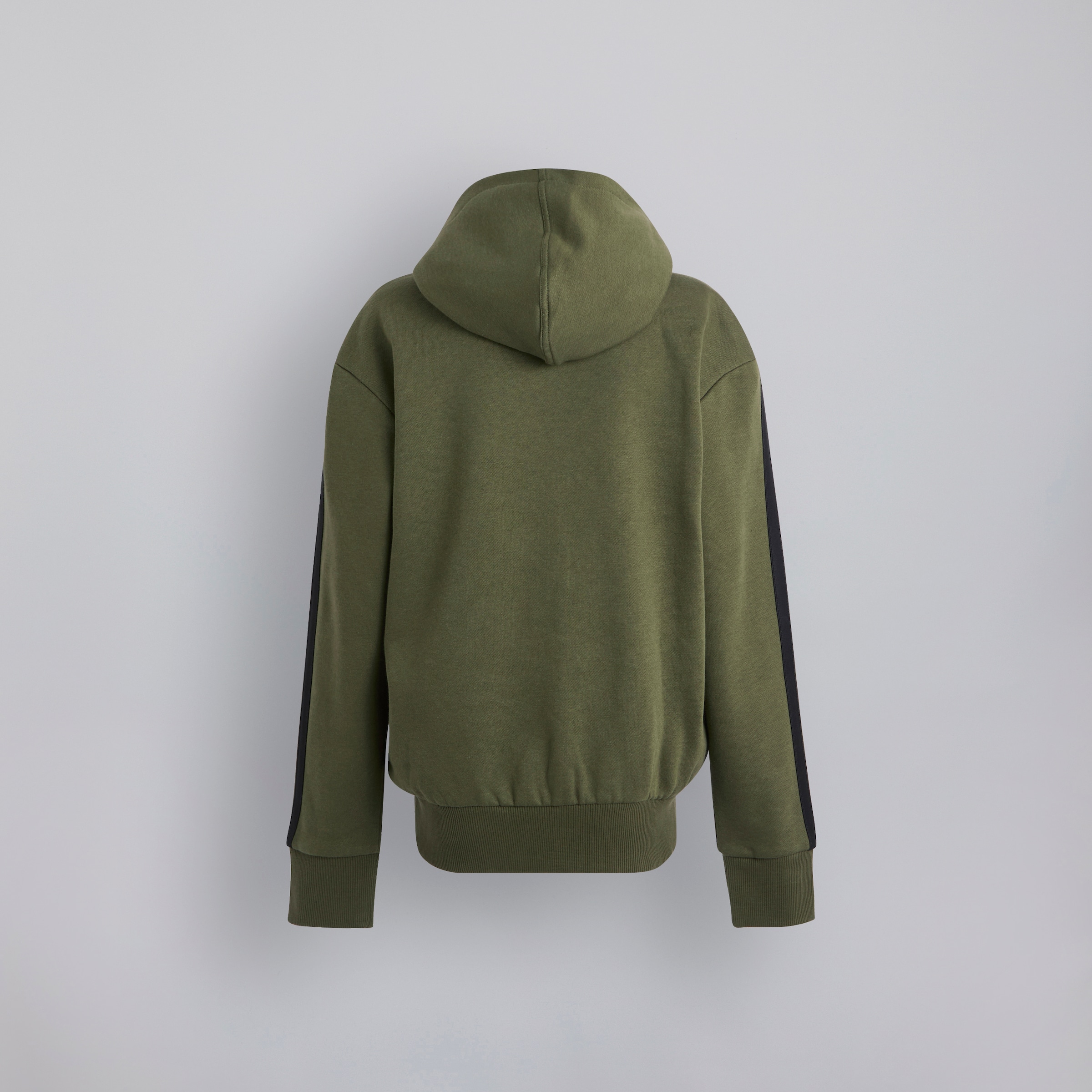 Manchester United x adidas Kids Essentials Full Zip Hoodie Green Détail [2-2]