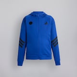 Manchester United x adidas Kids Future Icons Full Zip Hooded Track Top Blue
