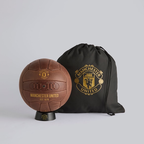 Manchester United Heritage Football Size 5 Brown Brown