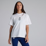 Manchester United x adidas Womens Essentials 3-Stripes Cotton T-Shirt White