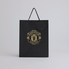 Manchester United Medium Gift Bag 26 x 33 cm Black