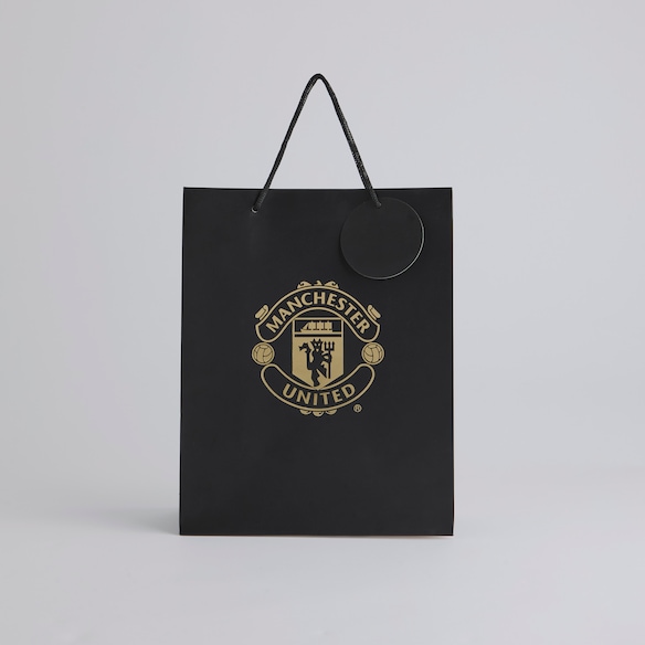 Manchester United Medium Gift Bag 26 x 33 cm Black Black