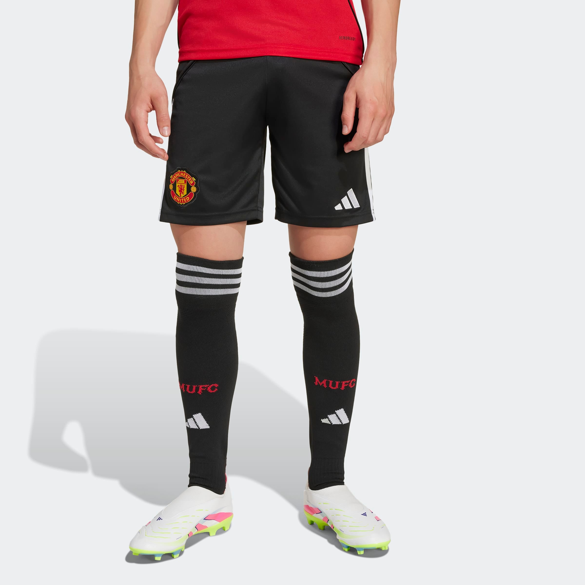Manchester United Kids 25/26 Home Shorts Black Black