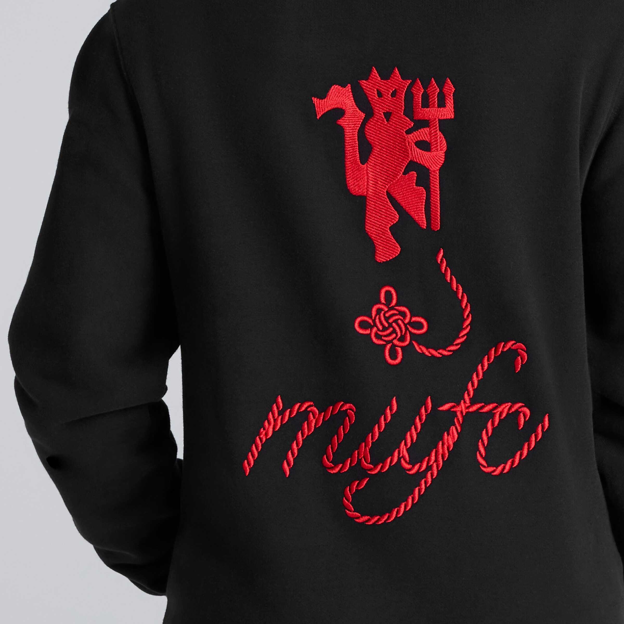 Manchester United Cultural Story Hoodie Kids 검정색 세부 사항 [6-6]