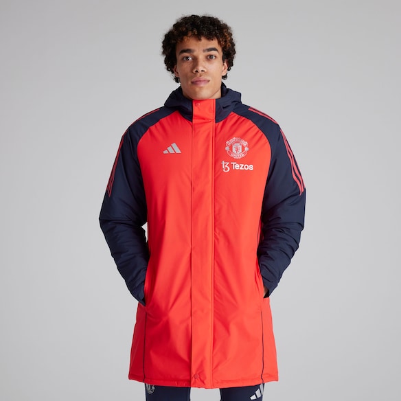 Manchester United Tiro 24 Stadium Parka Red Red