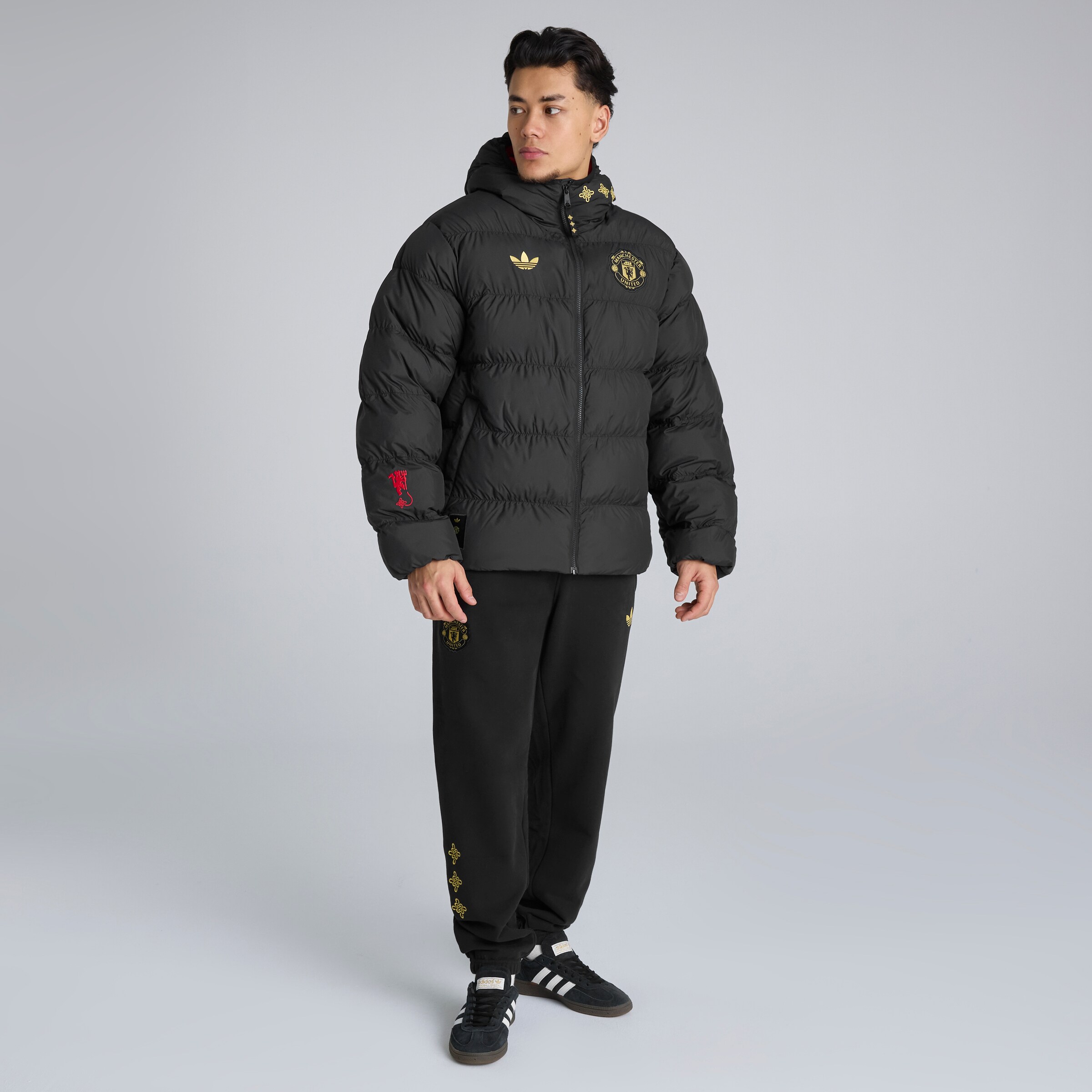 Manchester United Cultural Story Padded Jacket 黑色 细节 [4-7]