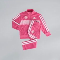 Manchester United x adidas Little Kids Essentials Tiberio 3-Stripes Tracksuit Pink